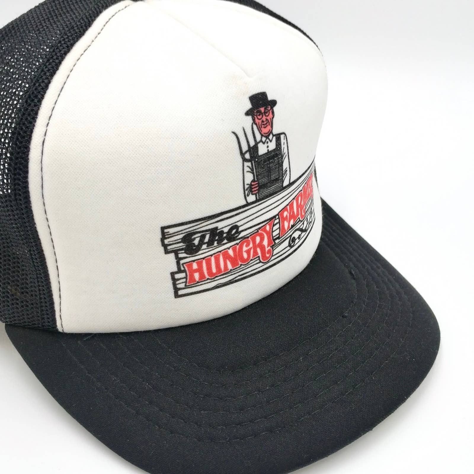 Vintage Vintage Hungry Farmer Snapback Trucker Mesh Hat 80s Cap Size ONE SIZE - 2 Thumbnail