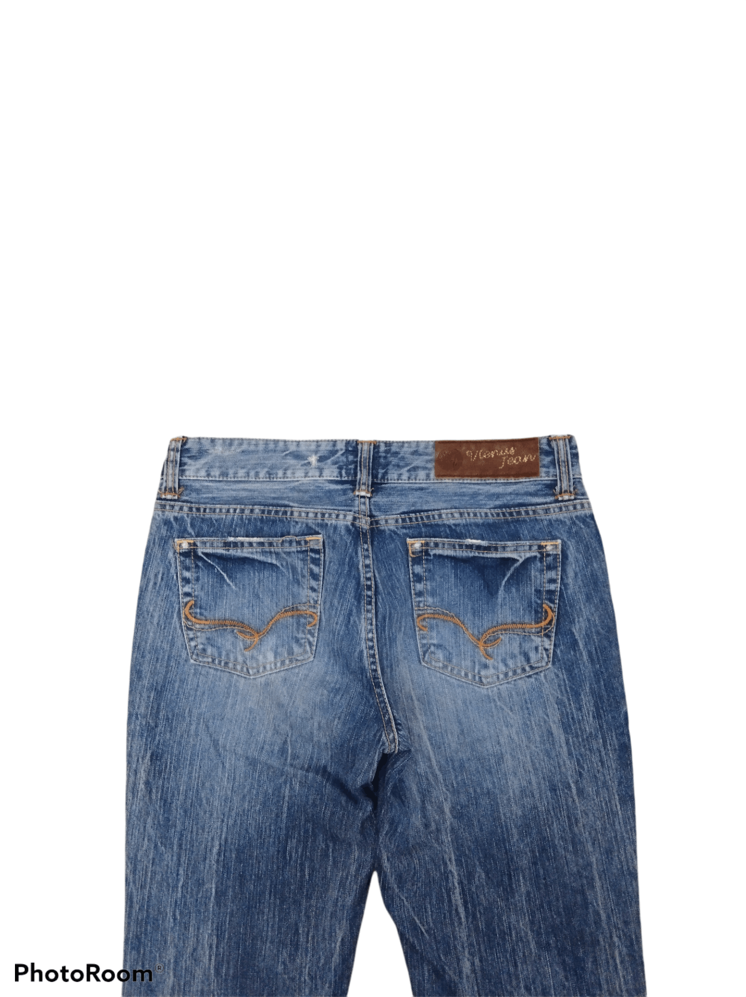 Edwin FLARE🔥DISTRESSED WASHED BLUE EDWIN DENIM PANTS Size US 29 - 4 Thumbnail