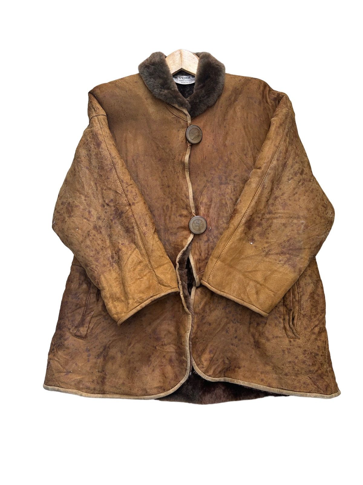 Fendi Last❤️Vintage 70s Fendi Alta Moda Pronta Fur Jacket Size US L / EU 52-54 / 3 - 16 Thumbnail