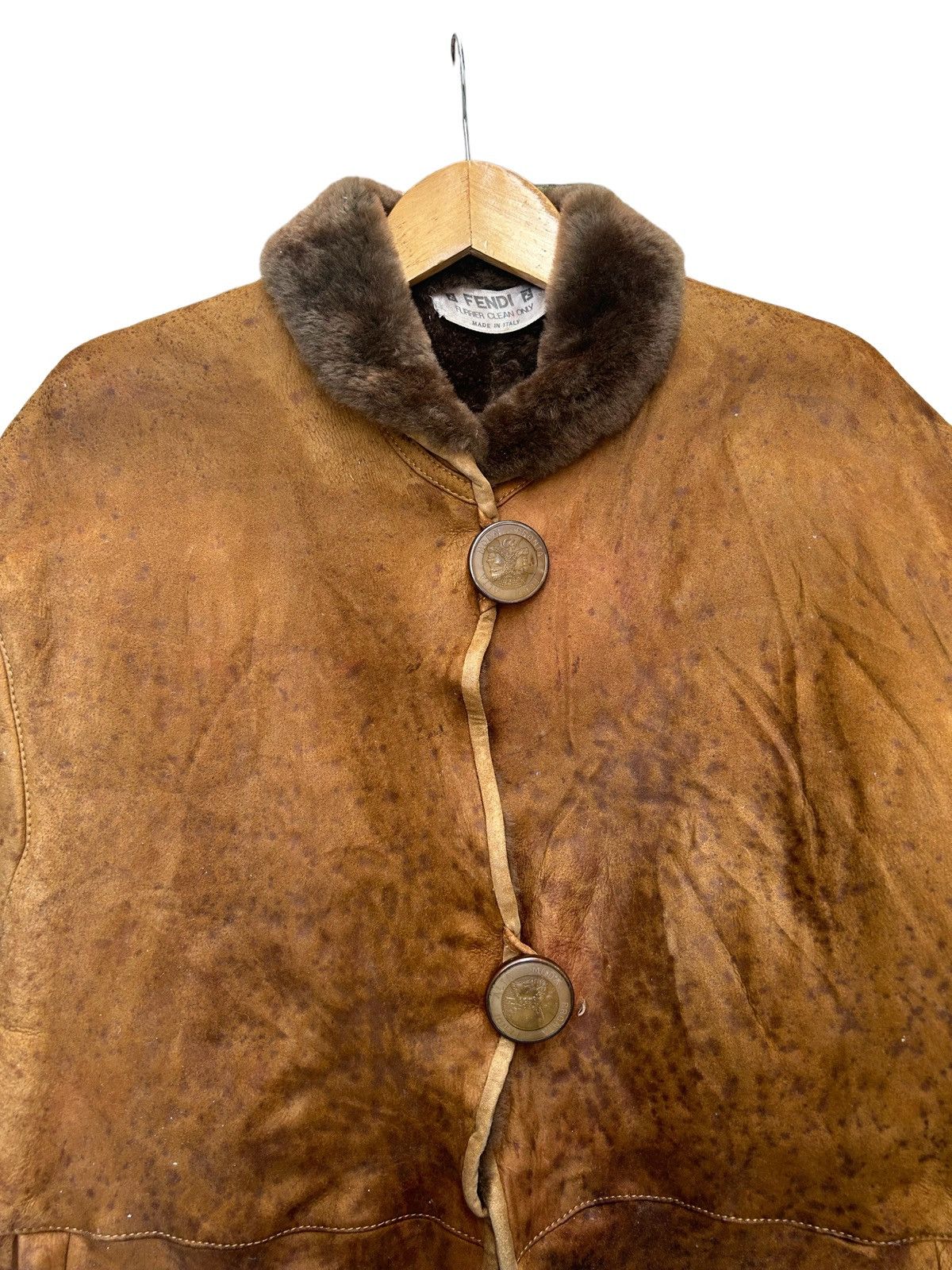 Fendi Last❤️Vintage 70s Fendi Alta Moda Pronta Fur Jacket Size US L / EU 52-54 / 3 - 3 Thumbnail