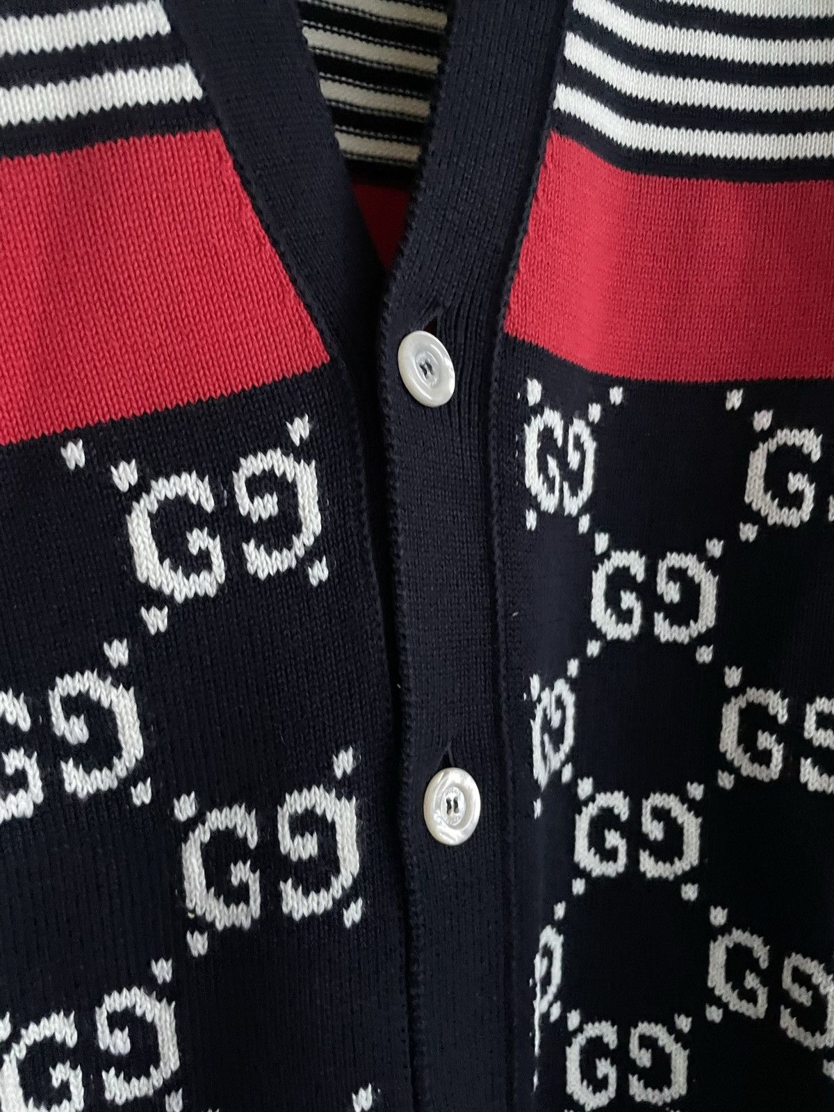Gucci Rare Super Limited Runway Brand NEW GG Logo Cardigan Sweater Size US M / EU 48-50 / 2 - 24 Thumbnail