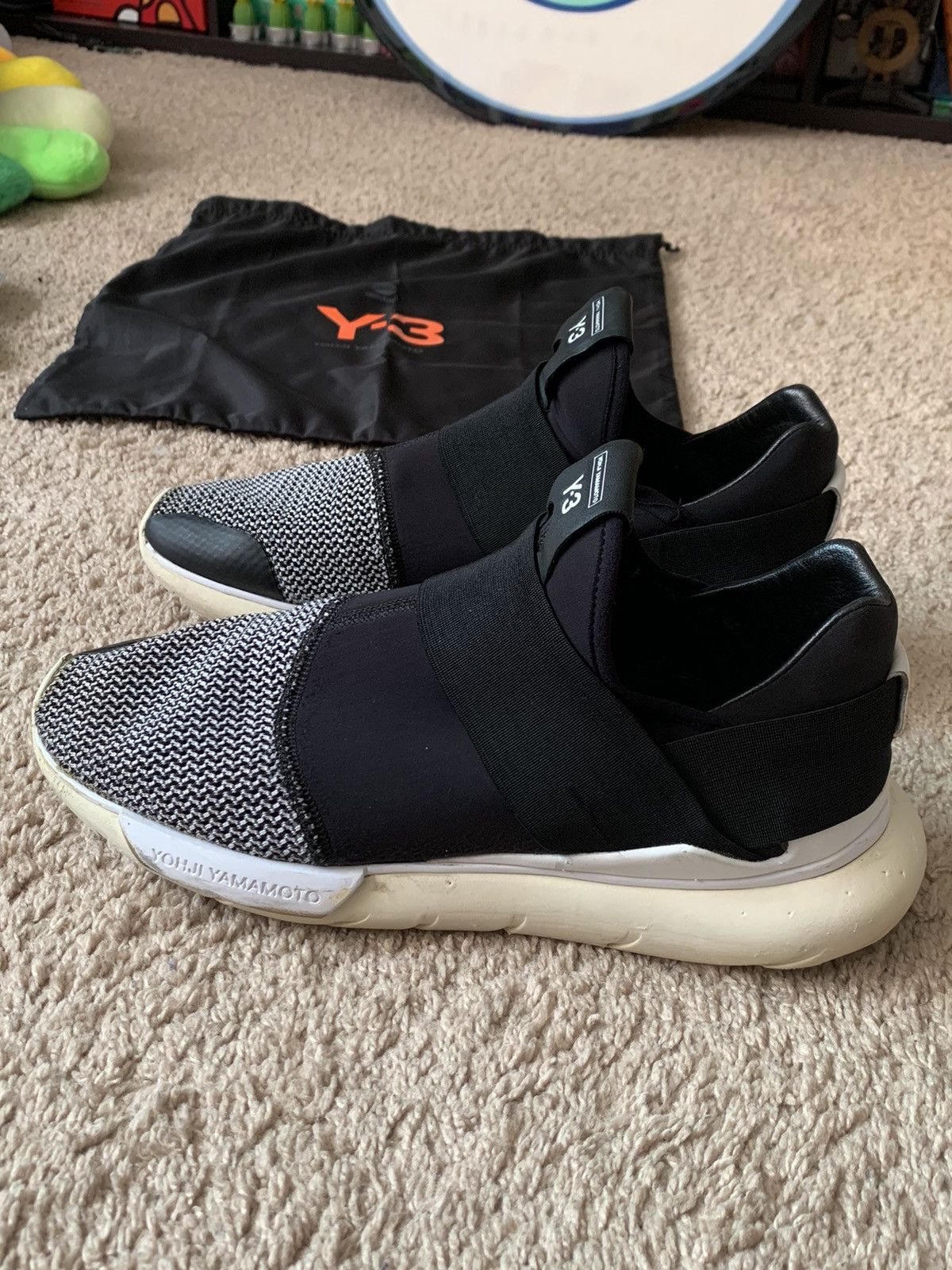 Y-3 Y-3 Qasa Low II Black White 2014 Size US 10.5 / EU 43-44 - 1 Thumbnail