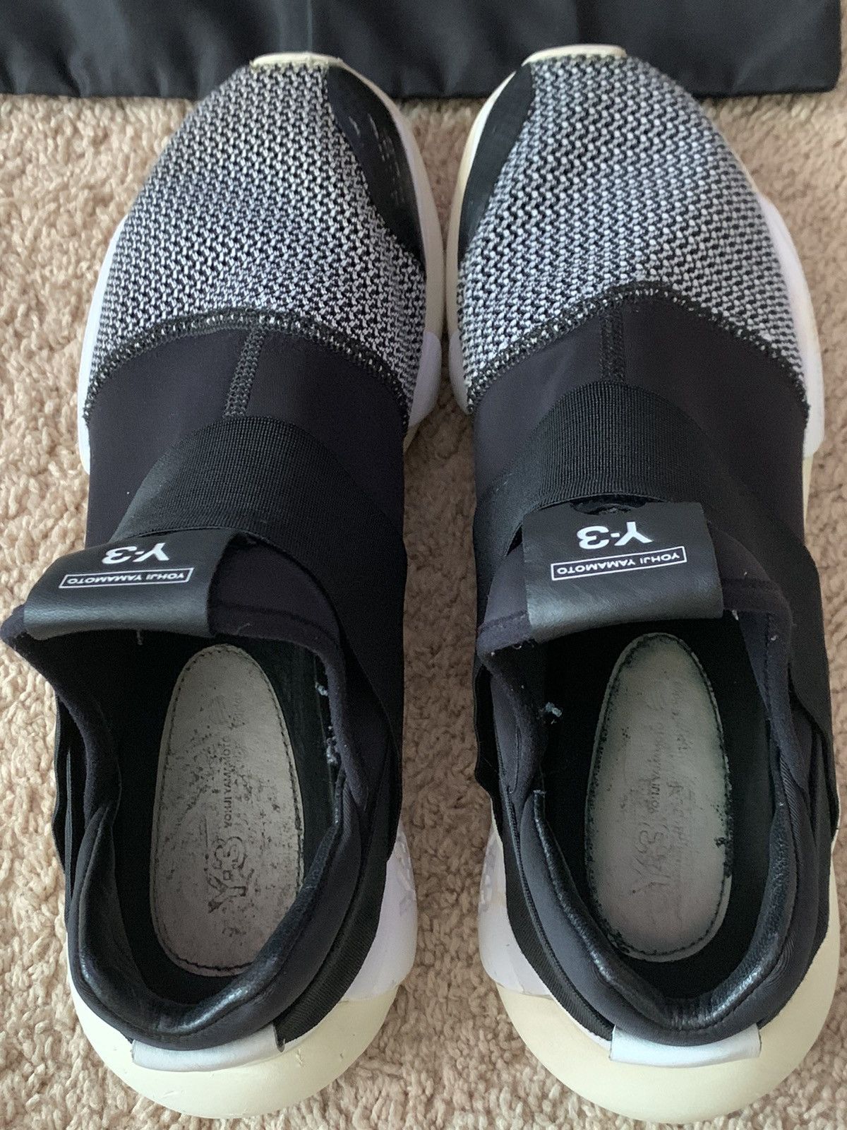 Y-3 Y-3 Qasa Low II Black White 2014 Size US 10.5 / EU 43-44 - 5 Thumbnail