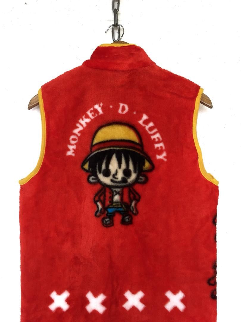 Anime × One Piece × Vintage Vintage Anime One Piece Zipper Vest Monkey Luffy Fleece Size US M / EU 48-50 / 2 - 3 Thumbnail