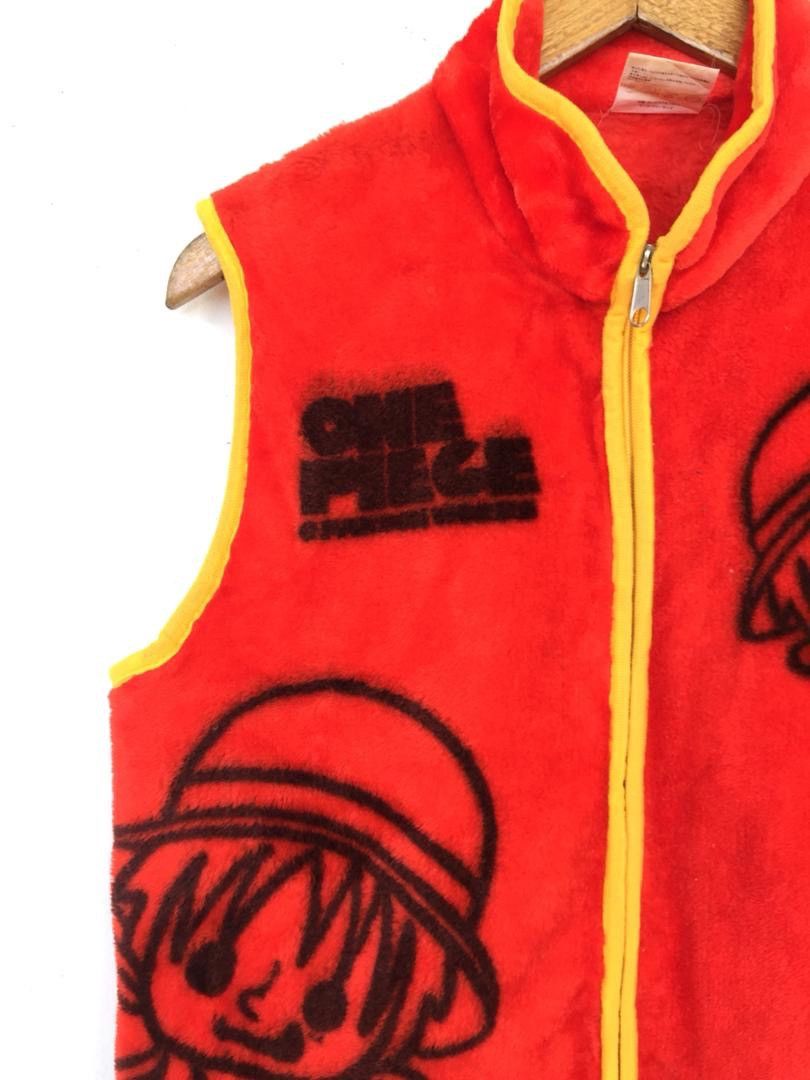 Anime × One Piece × Vintage Vintage Anime One Piece Zipper Vest Monkey Luffy Fleece Size US M / EU 48-50 / 2 - 5 Thumbnail