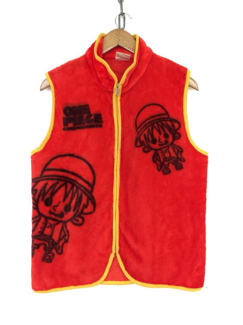 Anime × One Piece × Vintage Vintage Anime One Piece Zipper Vest Monkey Luffy Fleece Size US M / EU 48-50 / 2 - 2 Thumbnail