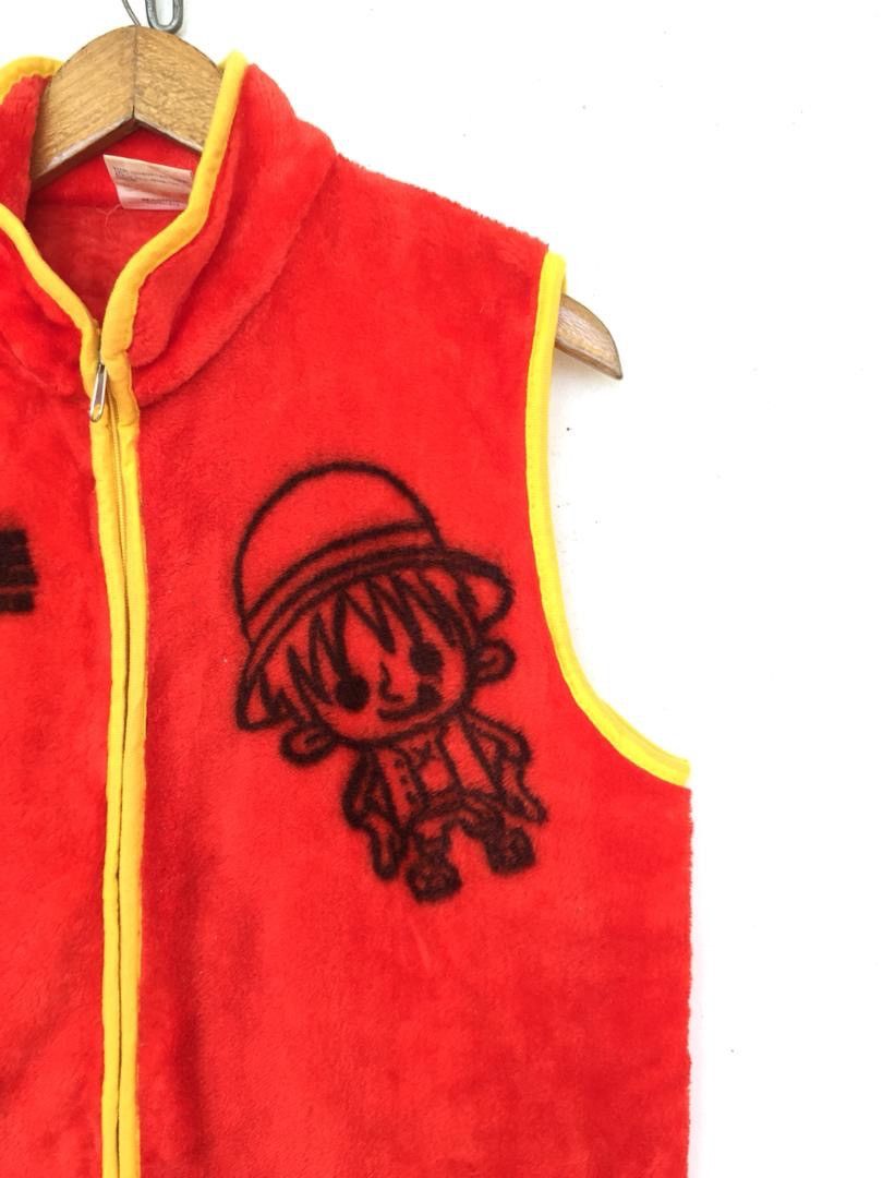 Anime × One Piece × Vintage Vintage Anime One Piece Zipper Vest Monkey Luffy Fleece Size US M / EU 48-50 / 2 - 6 Thumbnail