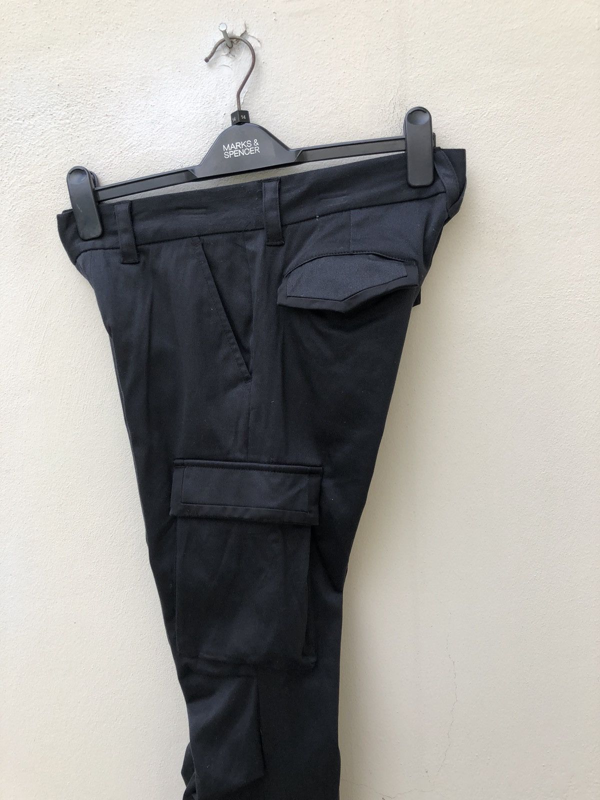 Vanquish Vanquish Gold Japan StretchBlack Crop Cargo Flare Trouser Size US 29 - 12 Thumbnail
