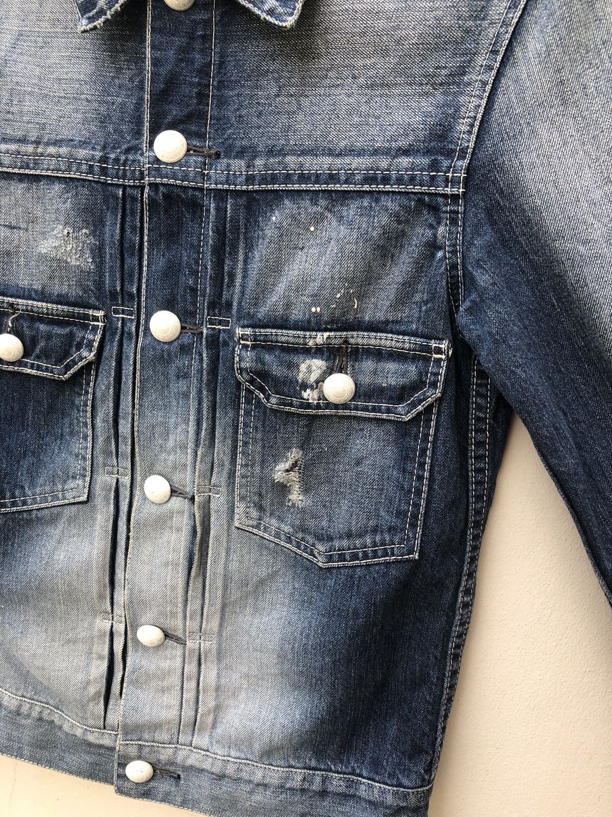 Hiroshi Fujiwara Vanquish Japan Distressed Dirty Denim Type 2 Jacket Size US S / EU 44-46 / 1 - 10 Thumbnail
