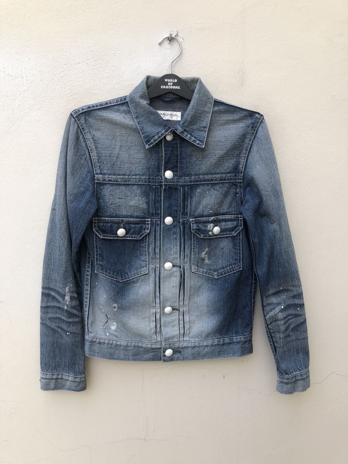 Hiroshi Fujiwara Vanquish Japan Distressed Dirty Denim Type 2 Jacket Size US S / EU 44-46 / 1 - 6 Thumbnail