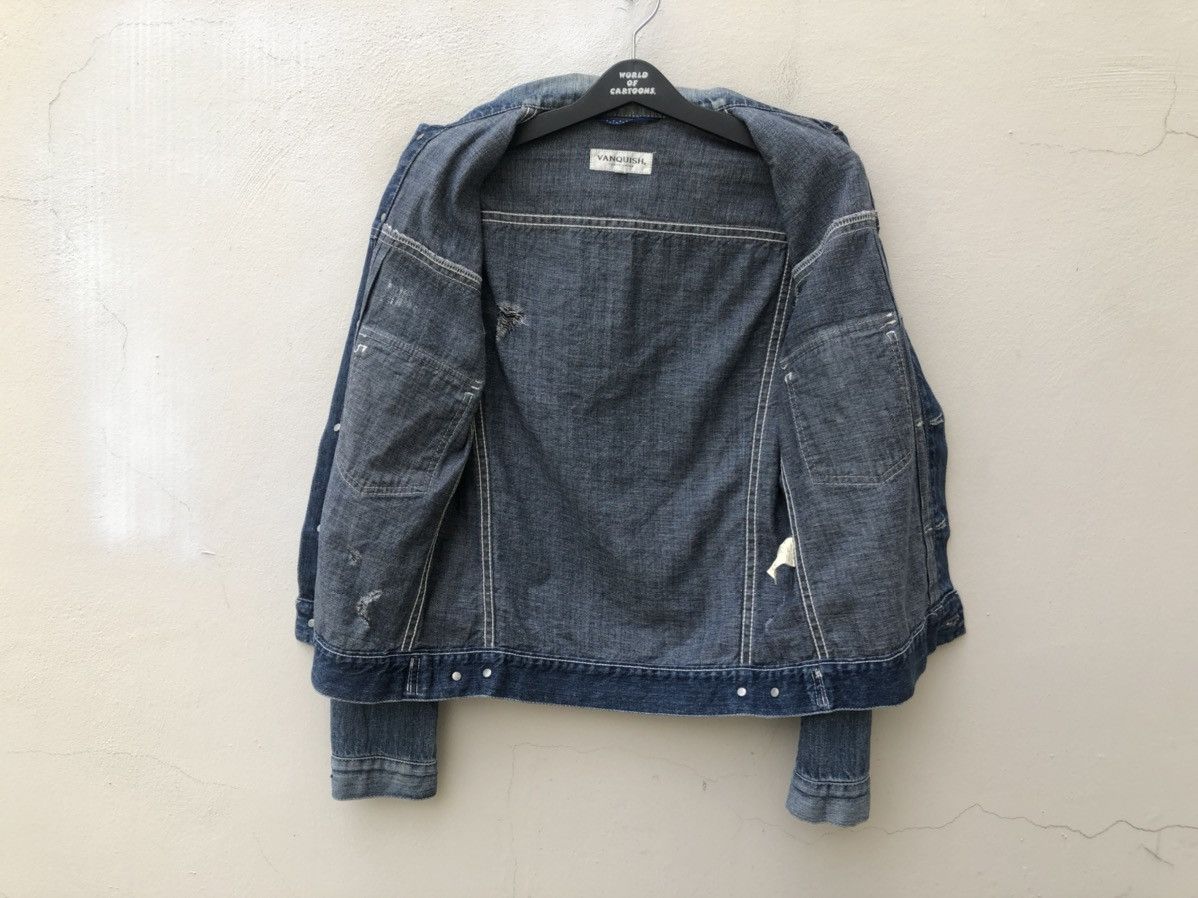 Hiroshi Fujiwara Vanquish Japan Distressed Dirty Denim Type 2 Jacket Size US S / EU 44-46 / 1 - 19 Thumbnail