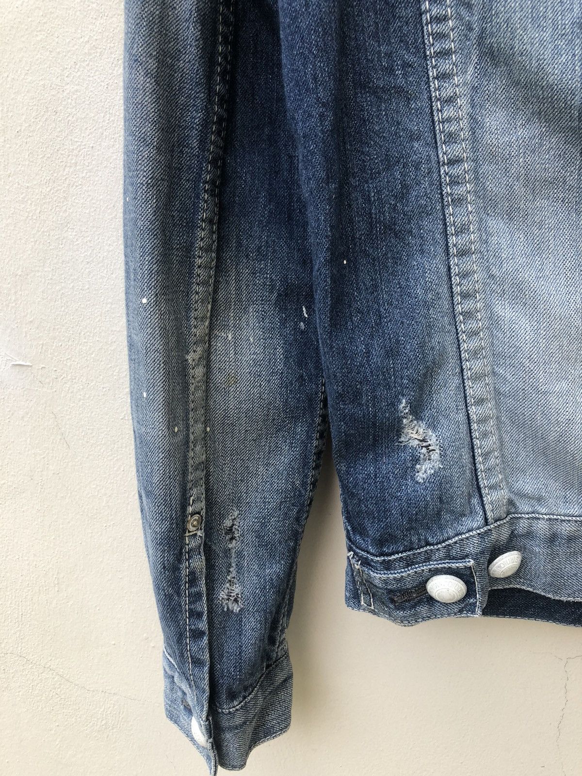 Hiroshi Fujiwara Vanquish Japan Distressed Dirty Denim Type 2 Jacket Size US S / EU 44-46 / 1 - 17 Thumbnail