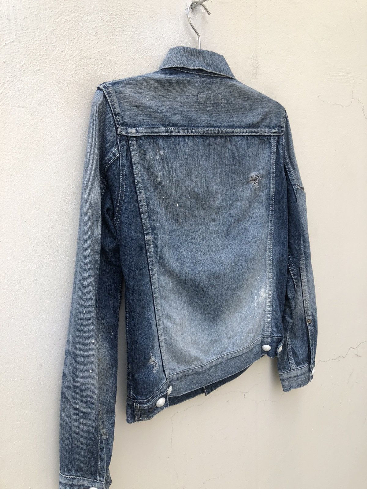 Hiroshi Fujiwara Vanquish Japan Distressed Dirty Denim Type 2 Jacket Size US S / EU 44-46 / 1 - 18 Thumbnail