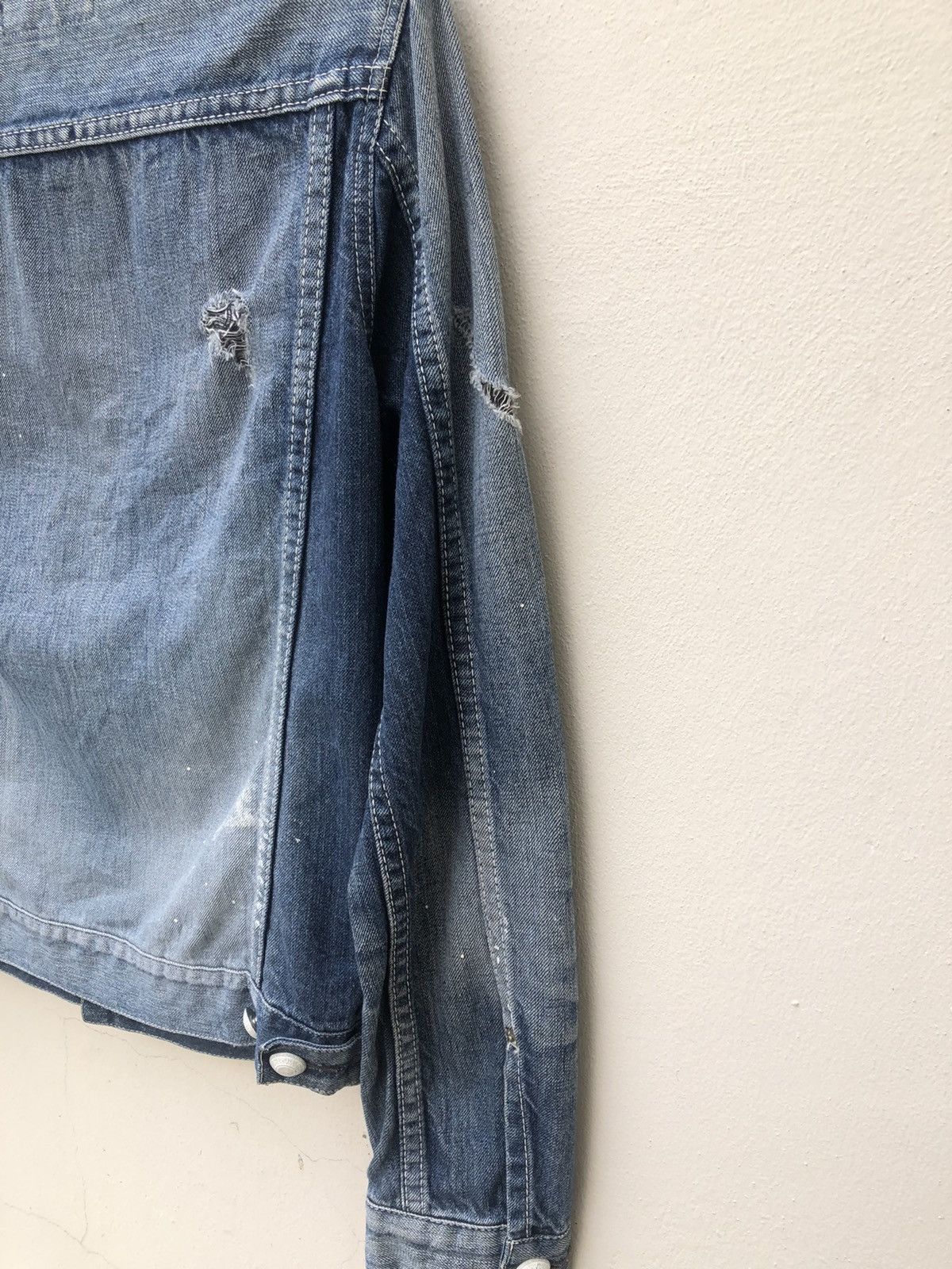Hiroshi Fujiwara Vanquish Japan Distressed Dirty Denim Type 2 Jacket Size US S / EU 44-46 / 1 - 15 Thumbnail