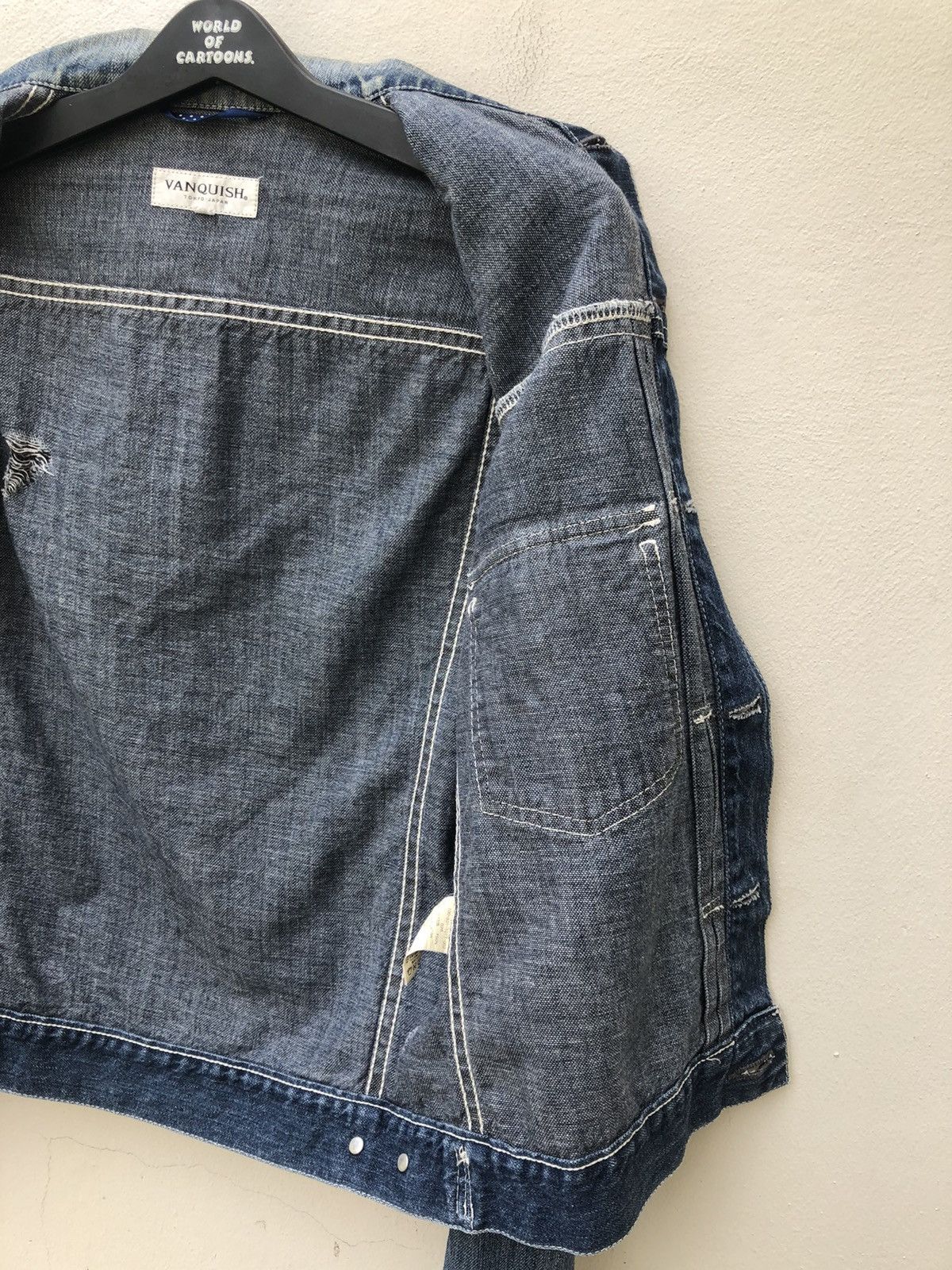 Hiroshi Fujiwara Vanquish Japan Distressed Dirty Denim Type 2 Jacket Size US S / EU 44-46 / 1 - 20 Thumbnail