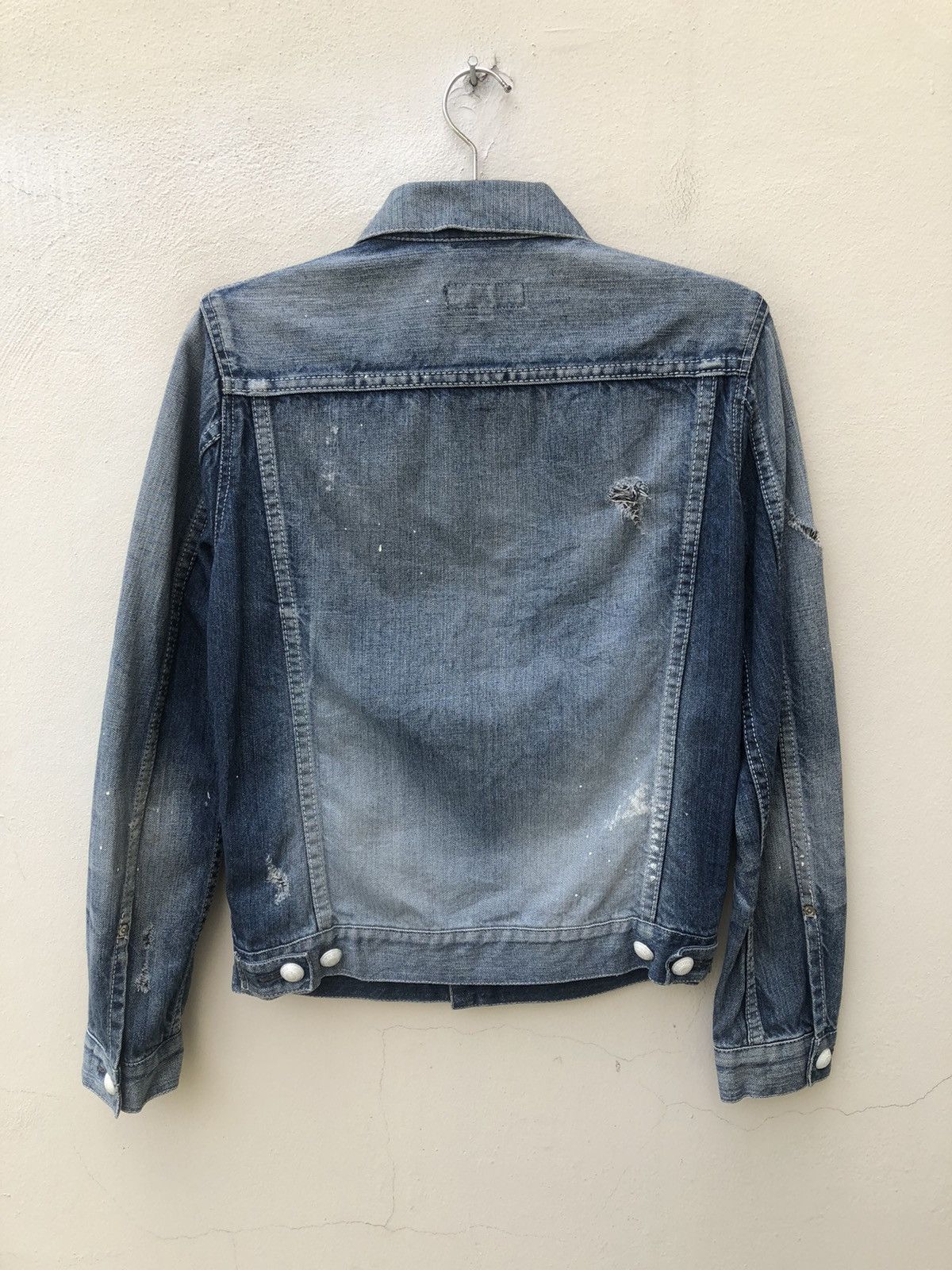 Hiroshi Fujiwara Vanquish Japan Distressed Dirty Denim Type 2 Jacket Size US S / EU 44-46 / 1 - 12 Thumbnail
