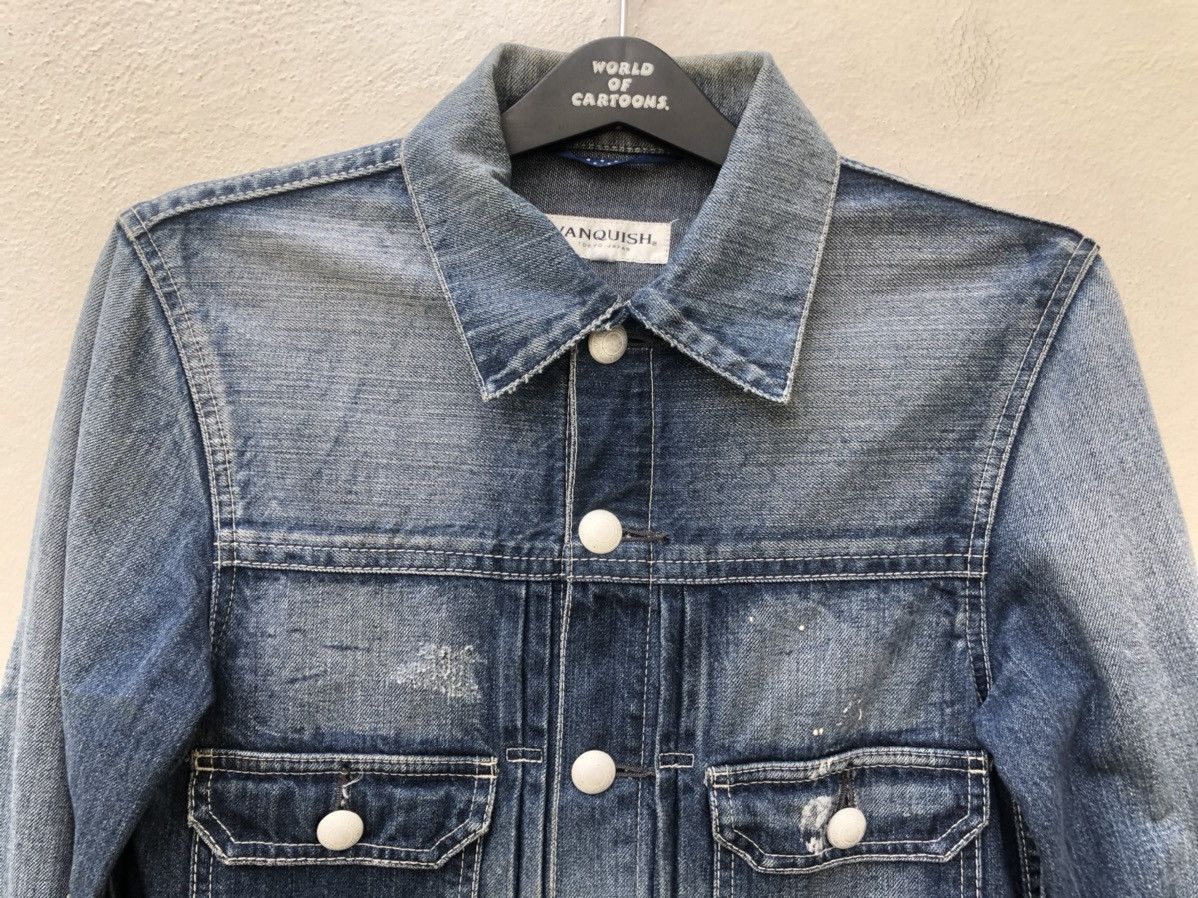 Hiroshi Fujiwara Vanquish Japan Distressed Dirty Denim Type 2 Jacket Size US S / EU 44-46 / 1 - 7 Thumbnail