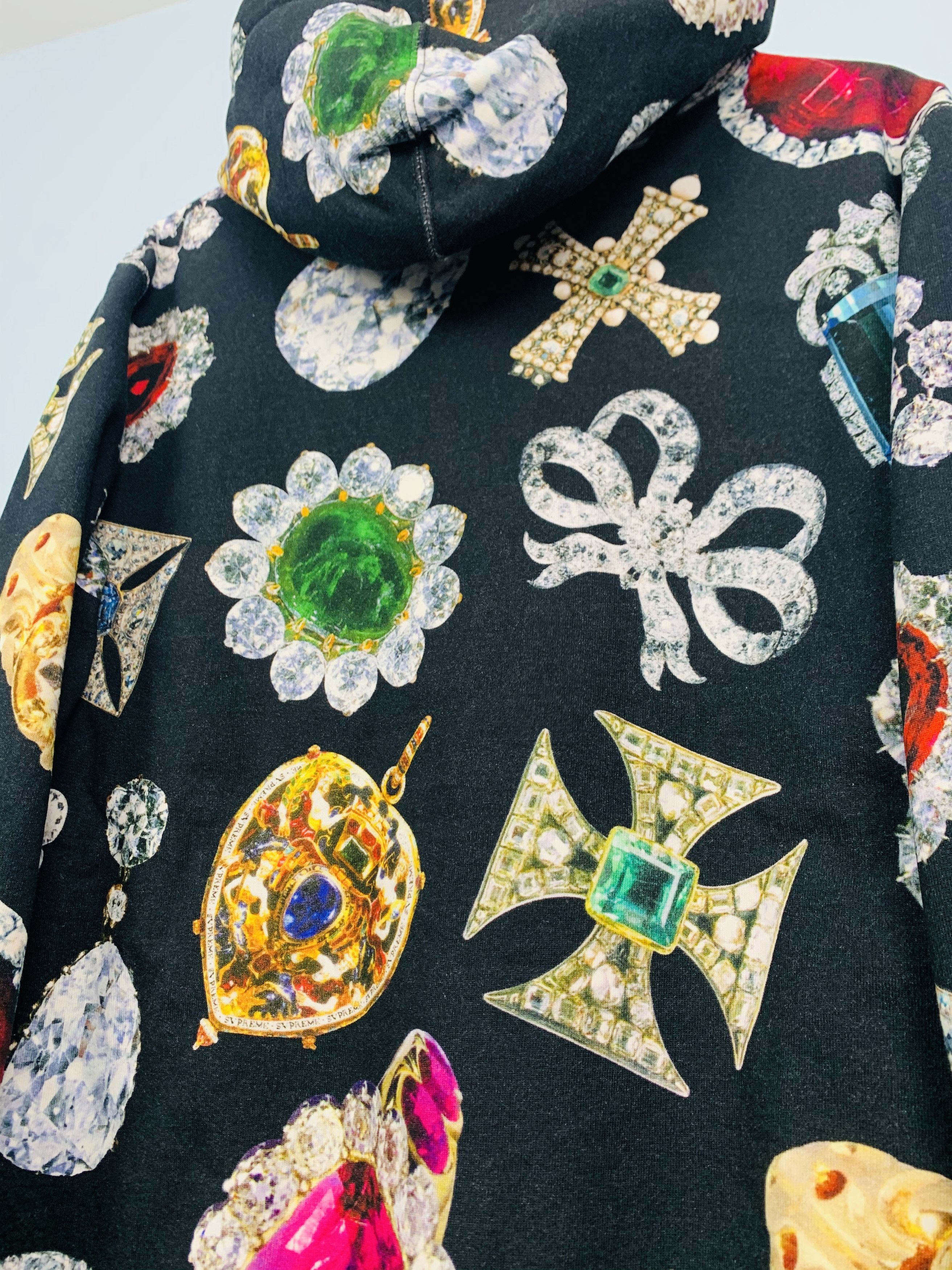 Supreme 2018 Supreme Jewels Hooded Sweatshirt Black Medium Size US M / EU 48-50 / 2 - 9 Thumbnail
