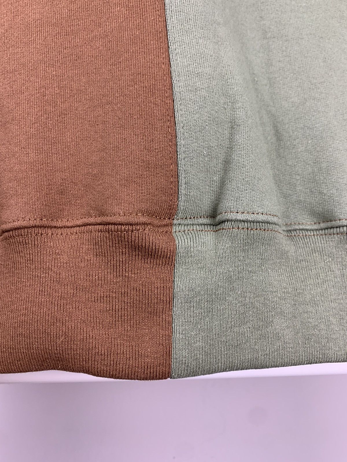 Supreme 2018 Supreme Split Crewneck Sweatshirt Olive Brown Medium Size US M / EU 48-50 / 2 - 7 Thumbnail
