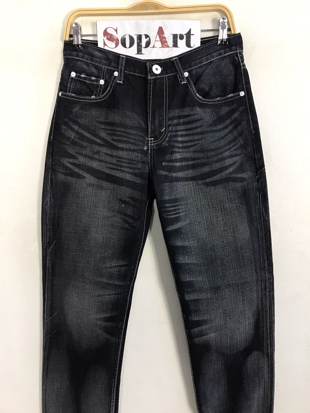 Japanese Brand × Levi's Vintage Levi’s Strauss & Co Black Colour Zipper Jeans Style Size US 30 / EU 46 - 3 Thumbnail