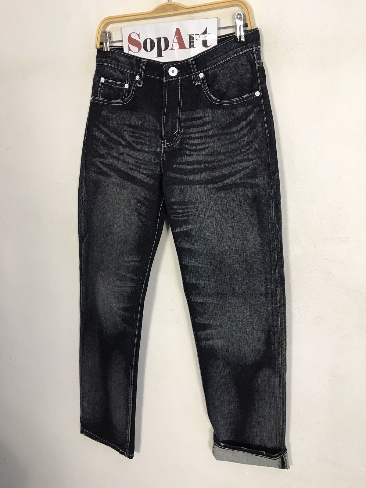 Japanese Brand × Levi's Vintage Levi’s Strauss & Co Black Colour Zipper Jeans Style Size US 30 / EU 46 - 4 Thumbnail