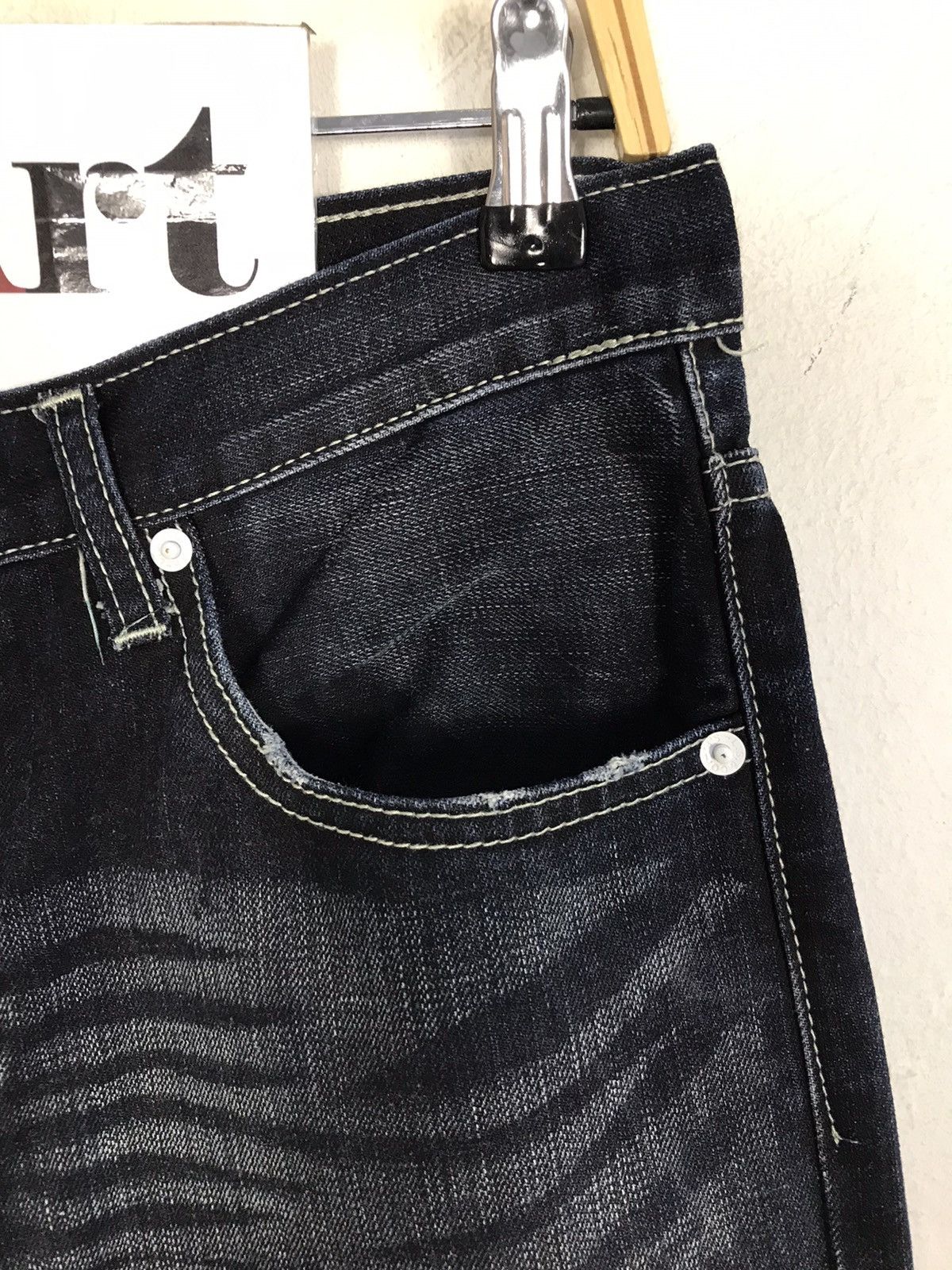 Japanese Brand × Levi's Vintage Levi’s Strauss & Co Black Colour Zipper Jeans Style Size US 30 / EU 46 - 5 Thumbnail