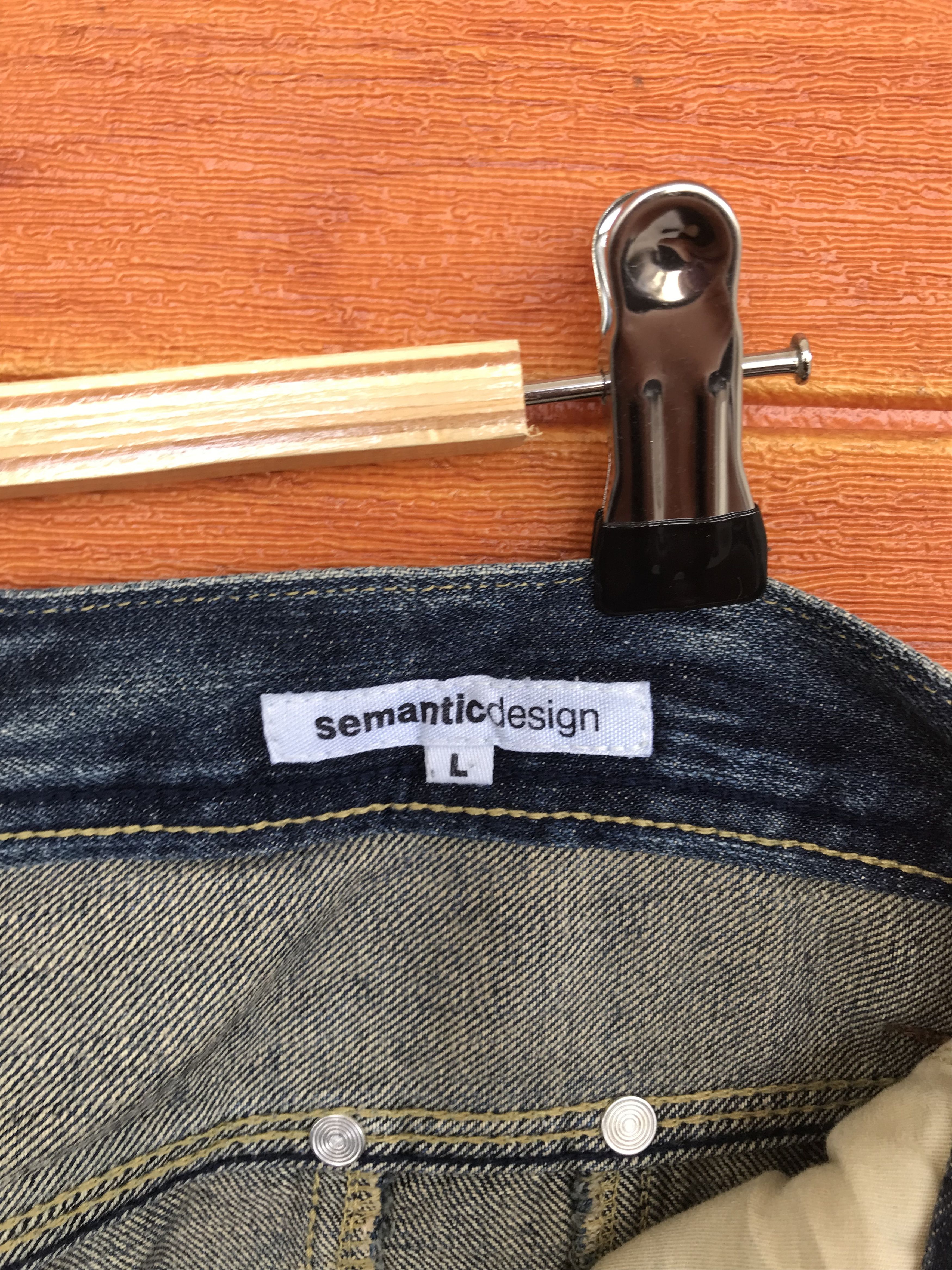 semanticdesign Flare Jeans Cut & Sew Semantic Design Denim Nice Design Size US 32 / EU 48 - 17 Thumbnail