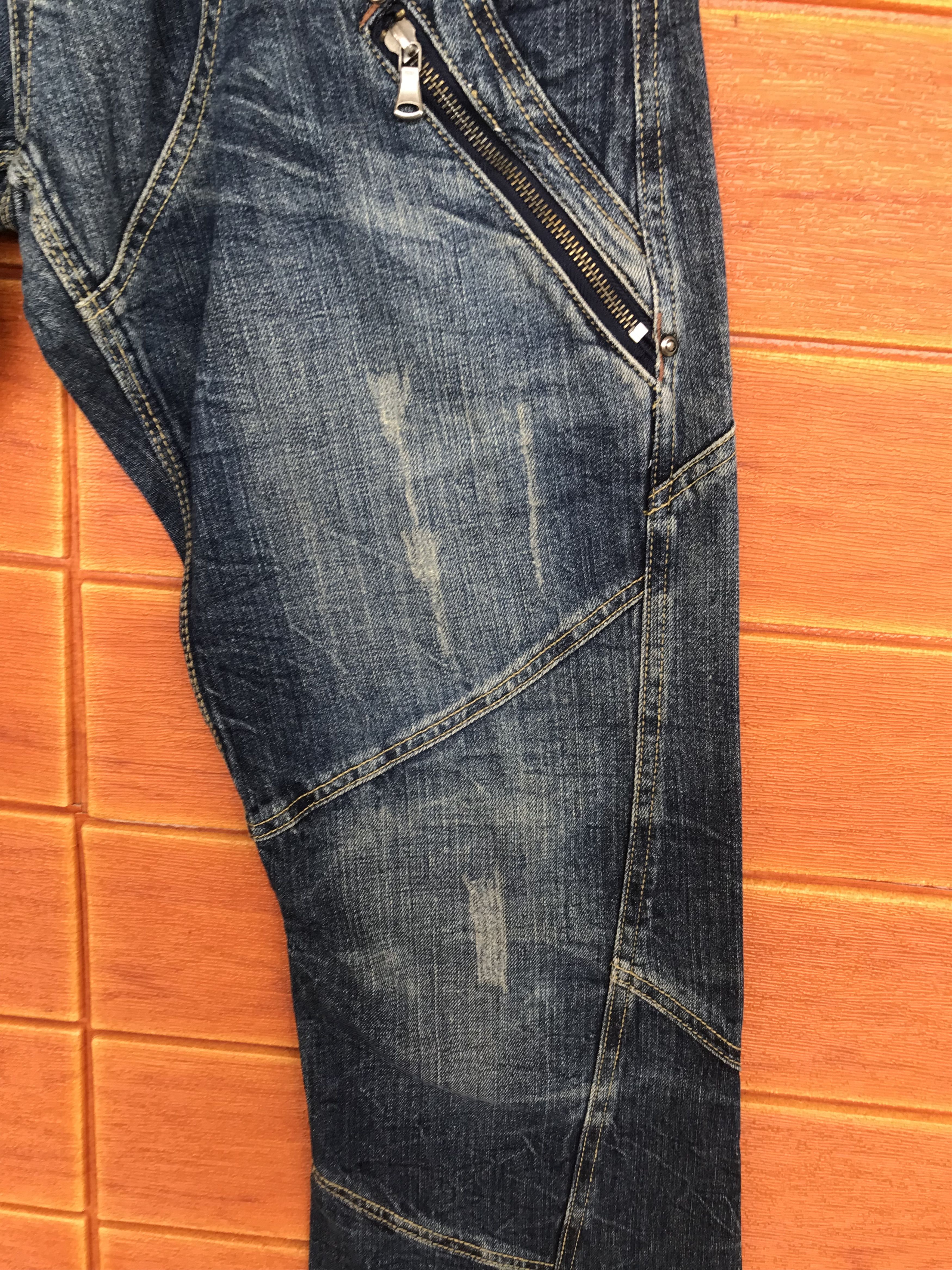 semanticdesign Flare Jeans Cut & Sew Semantic Design Denim Nice Design Size US 32 / EU 48 - 5 Thumbnail