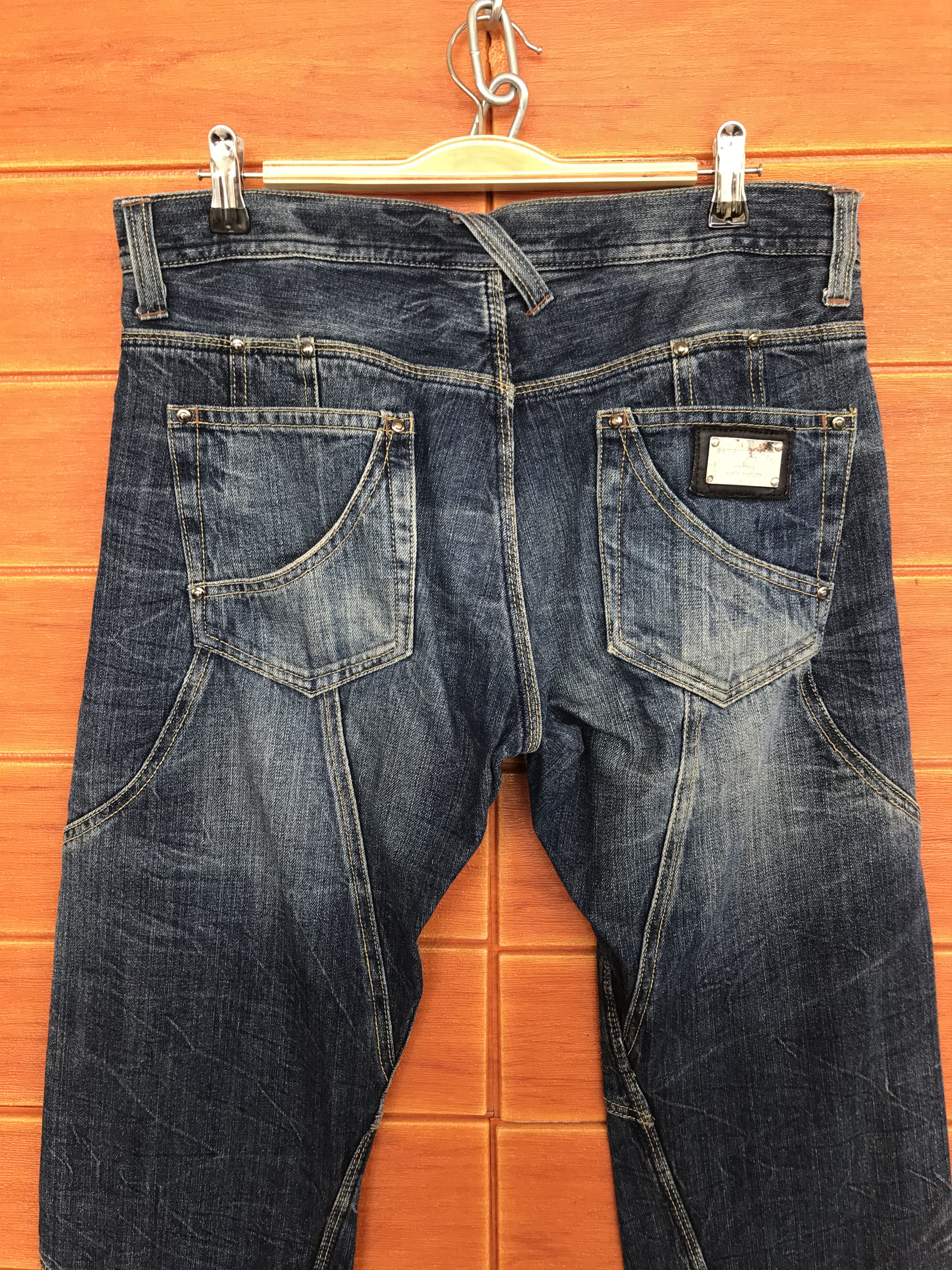semanticdesign Flare Jeans Cut & Sew Semantic Design Denim Nice Design Size US 32 / EU 48 - 11 Thumbnail