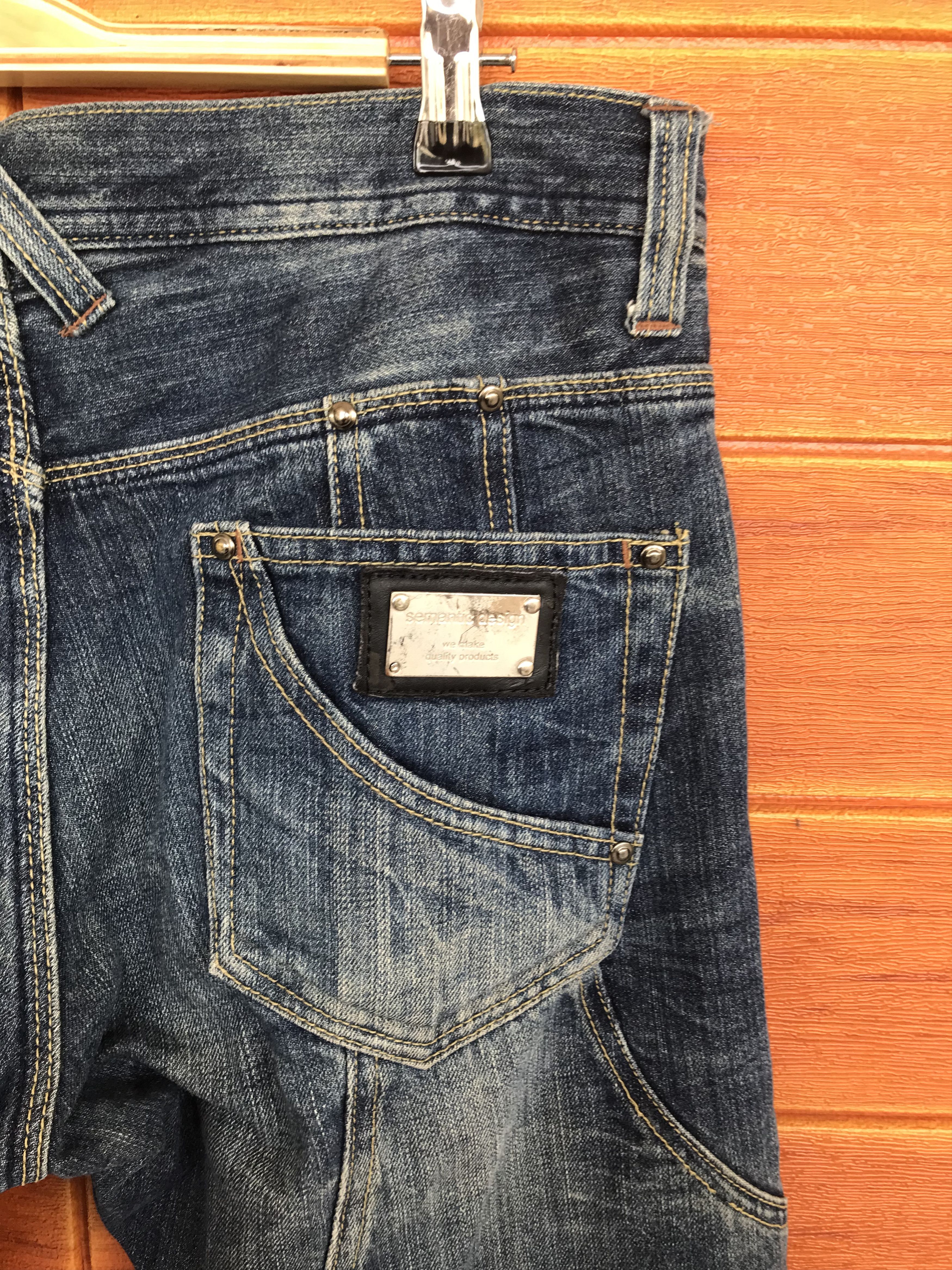 semanticdesign Flare Jeans Cut & Sew Semantic Design Denim Nice Design Size US 32 / EU 48 - 15 Thumbnail