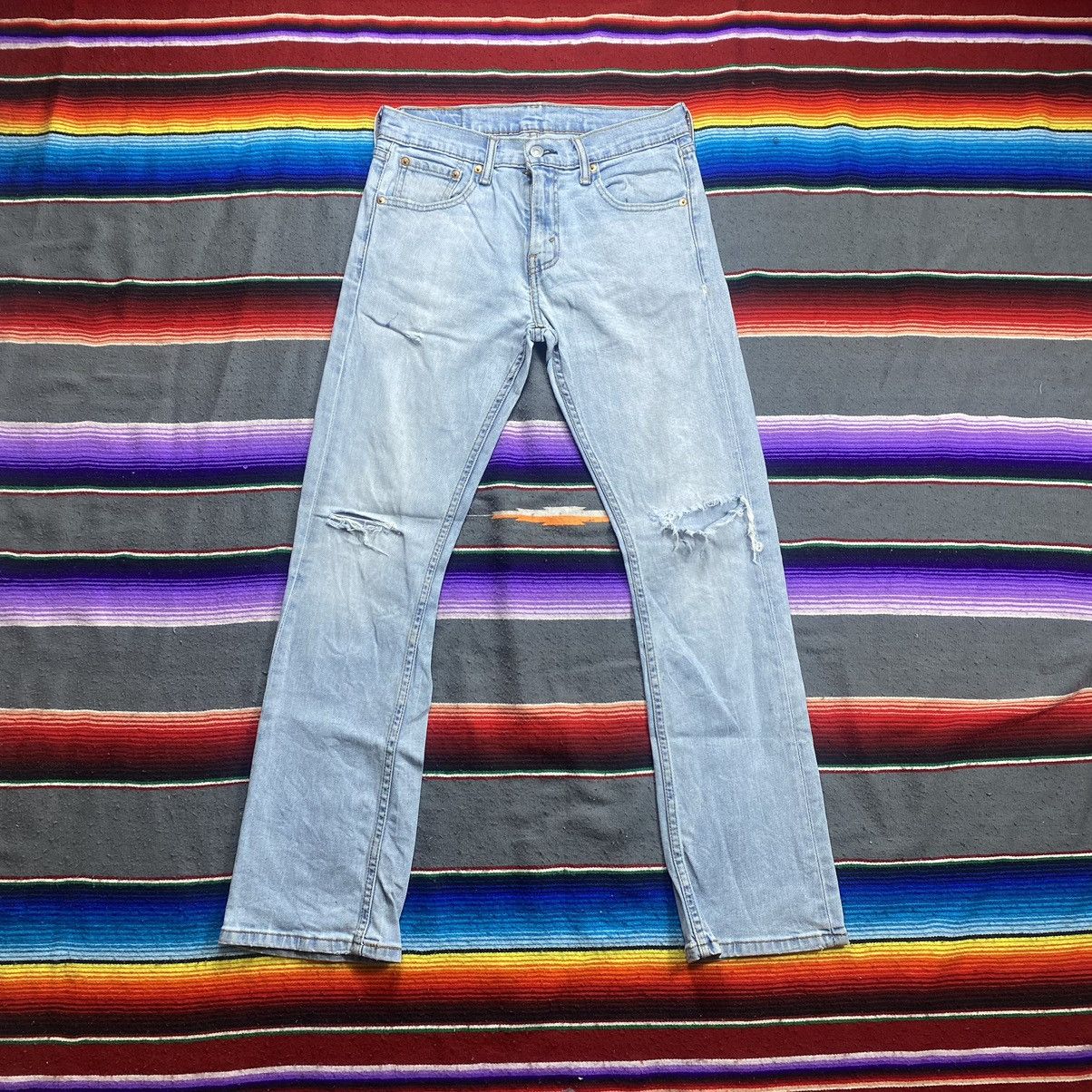 Image of Levis x Vintage Levi’S 527 Flare Distressed Denim in Washed Blue, Men's (Size 31)