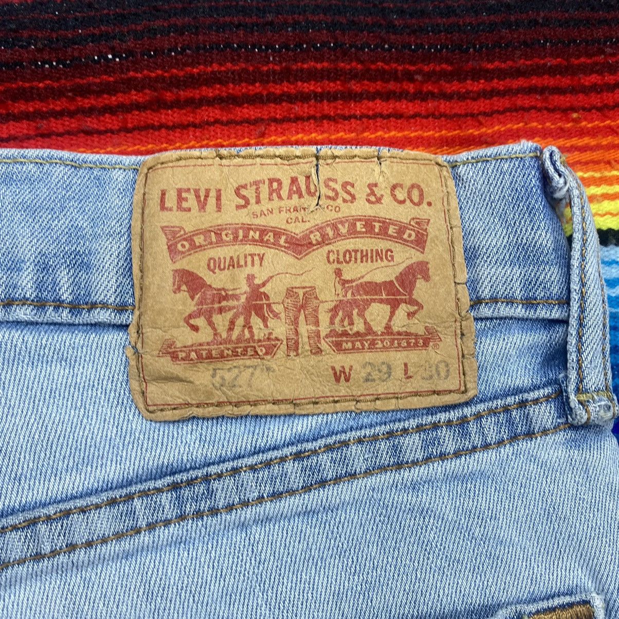 Levi's Vintage Levi’s 527 Flare Distressed Denim Size US 31 - 12 Thumbnail