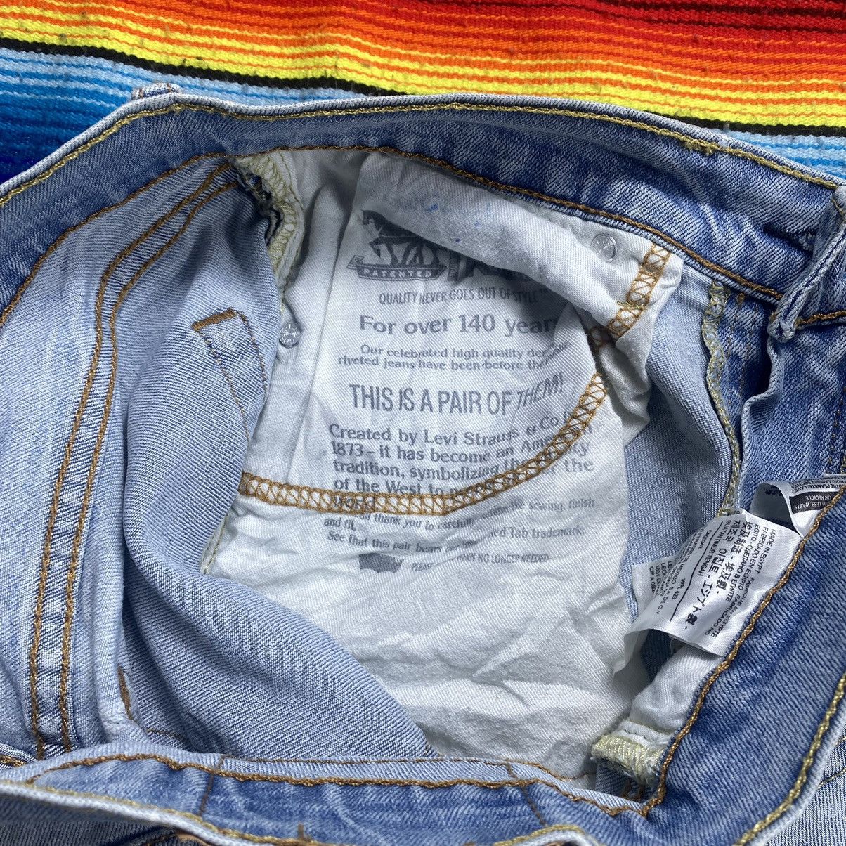 Levi's Vintage Levi’s 527 Flare Distressed Denim Size US 31 - 14 Thumbnail