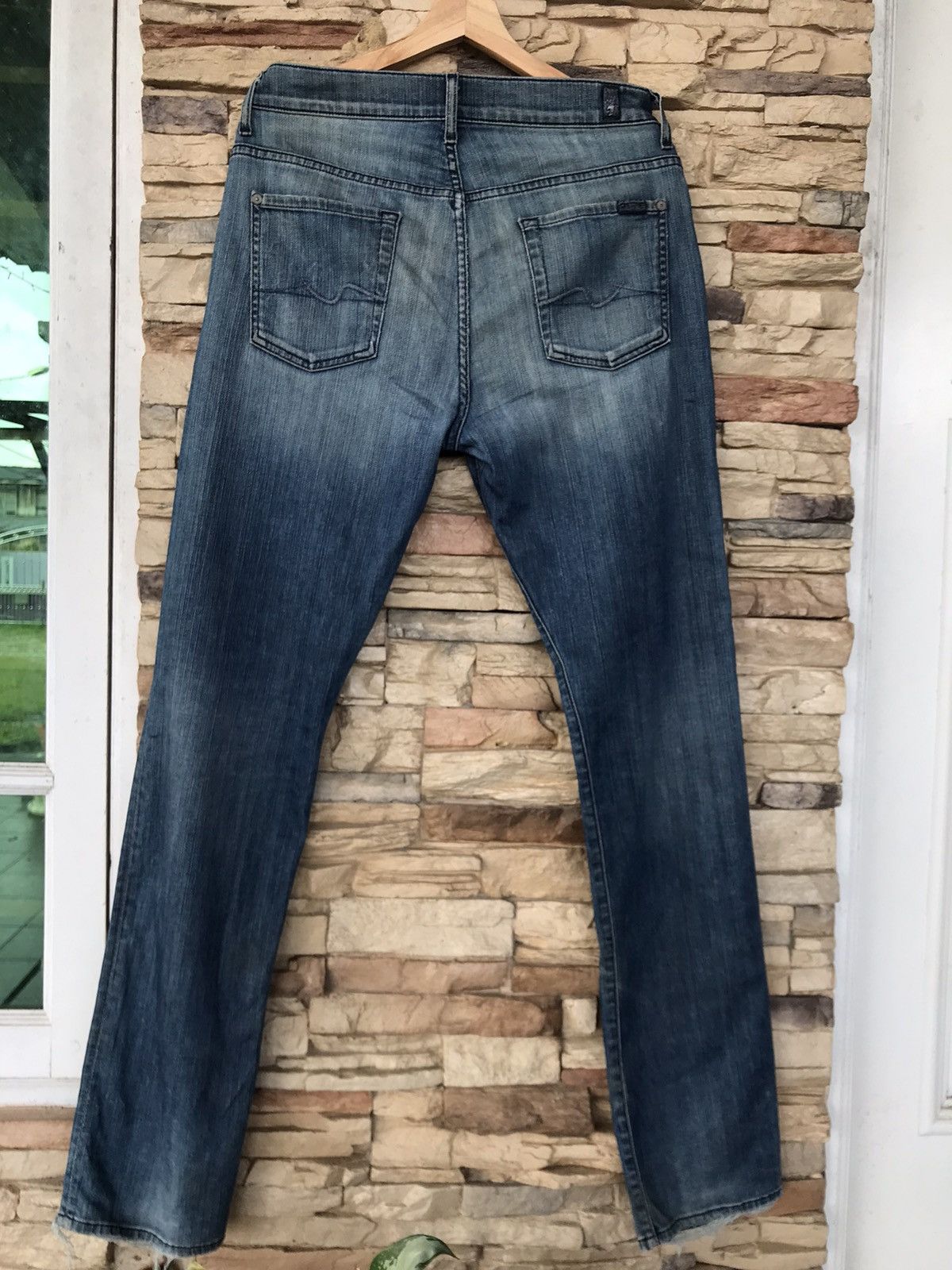 7 For All Mankind 7 For All Mankind Distressed Jeans lgb ifsixwasnine Size US 33 - 2 Thumbnail