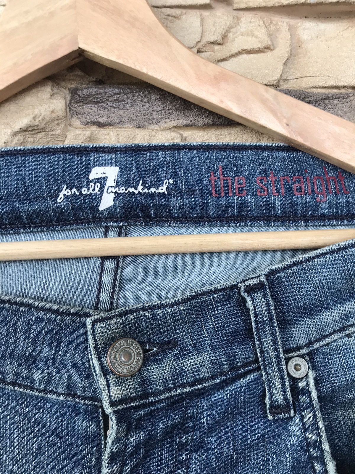 7 For All Mankind 7 For All Mankind Distressed Jeans lgb ifsixwasnine Size US 33 - 6 Thumbnail