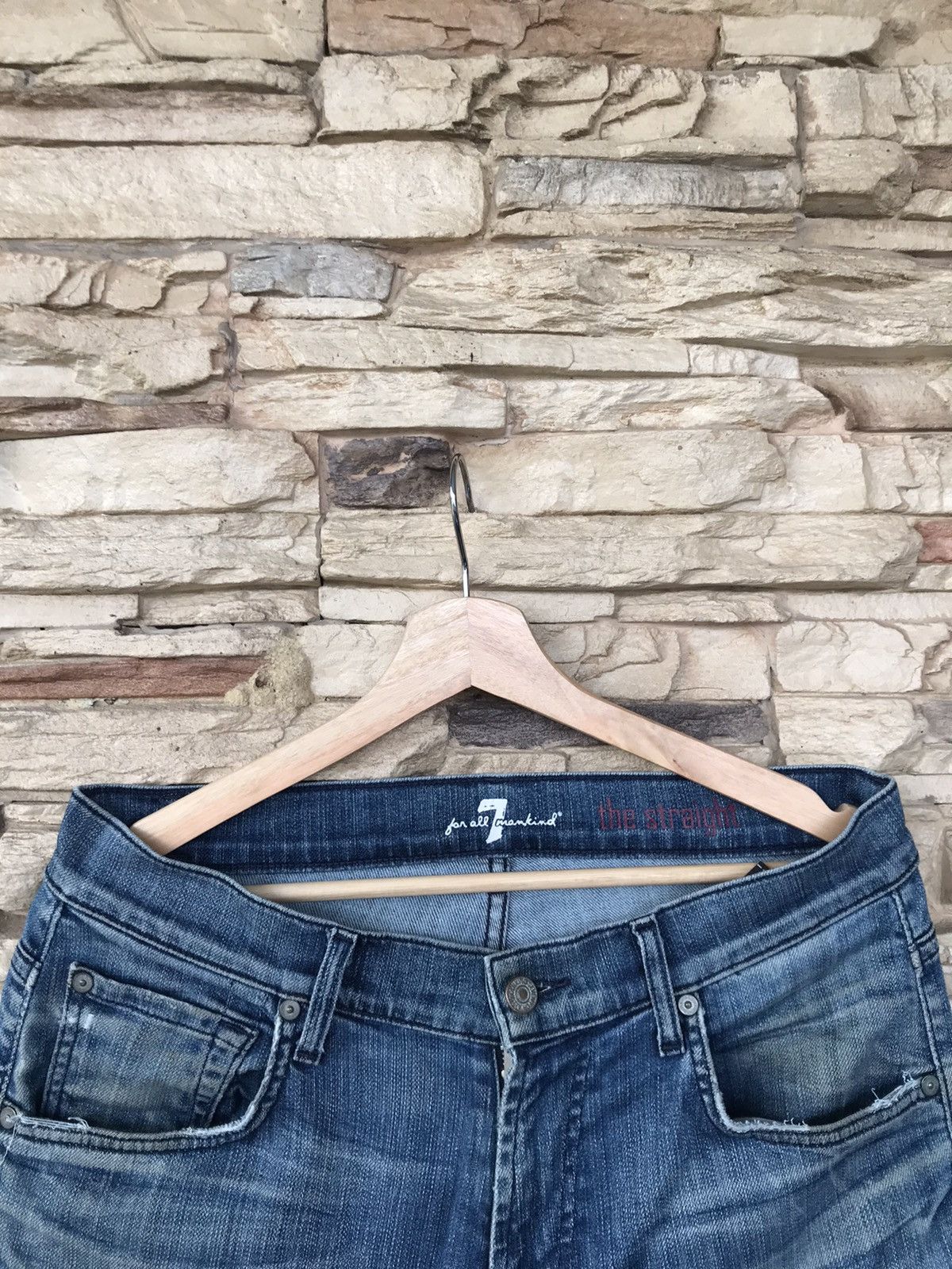 7 For All Mankind 7 For All Mankind Distressed Jeans lgb ifsixwasnine Size US 33 - 5 Thumbnail