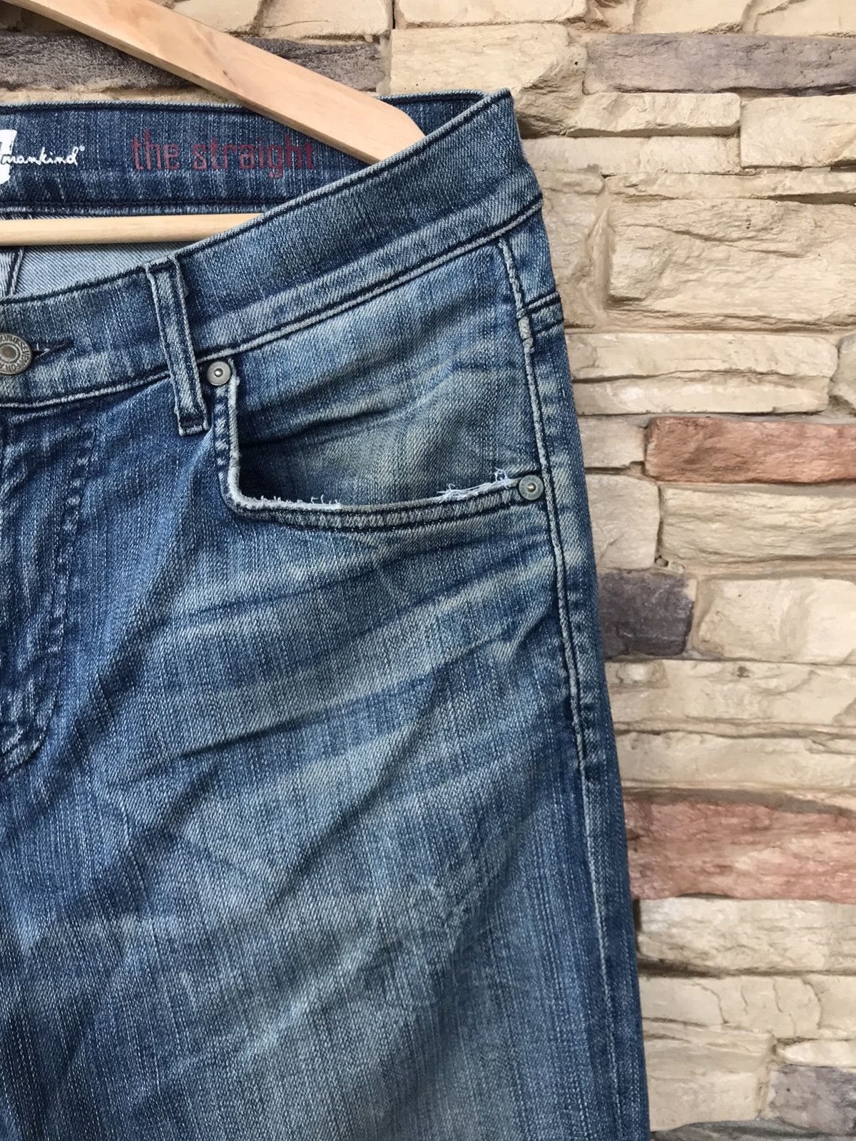 7 For All Mankind 7 For All Mankind Distressed Jeans lgb ifsixwasnine Size US 33 - 4 Thumbnail