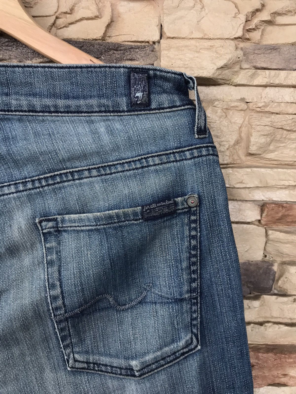 7 For All Mankind 7 For All Mankind Distressed Jeans lgb ifsixwasnine Size US 33 - 12 Thumbnail
