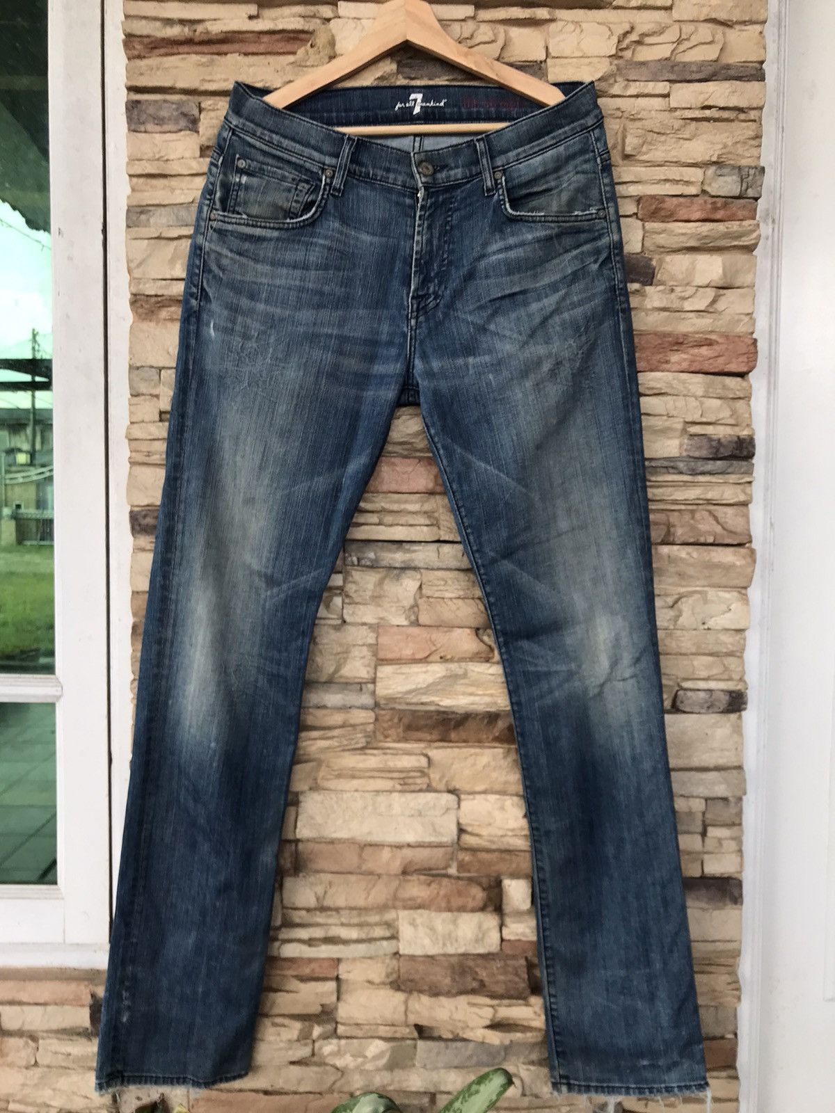 7 For All Mankind 7 For All Mankind Distressed Jeans lgb ifsixwasnine Size US 33 - 1 Thumbnail