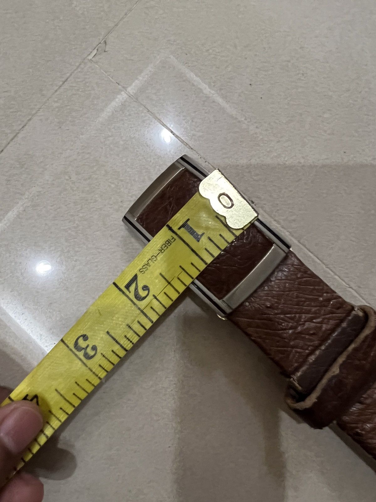 DAKS Daks London Ostrich Leather Buckle Belt Size ONE SIZE - 11 Thumbnail