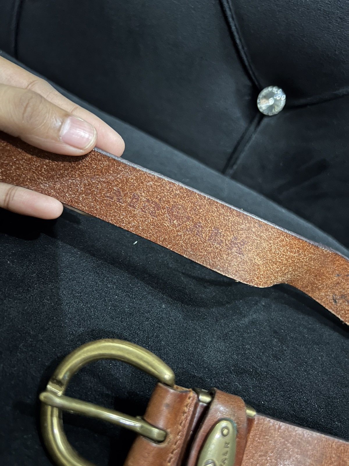 Airwalk Airwalk Leather Buckle Belt Size ONE SIZE - 7 Thumbnail