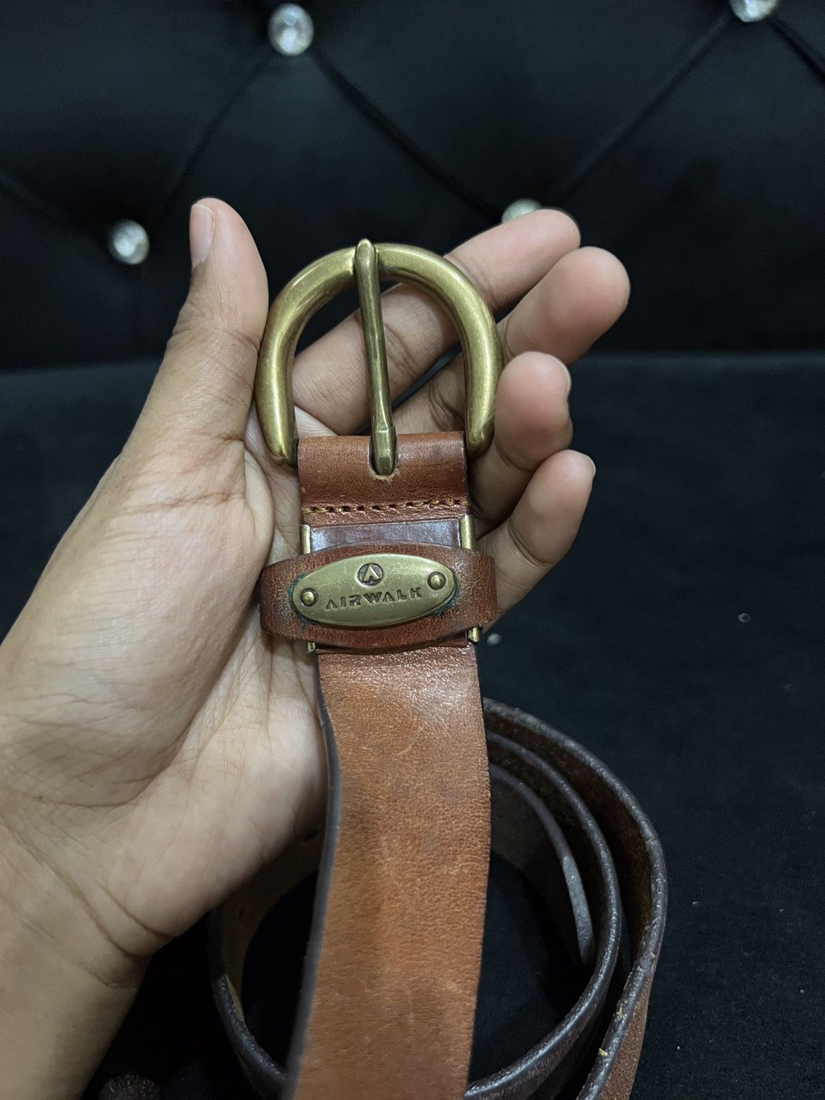 Airwalk Airwalk Leather Buckle Belt Size ONE SIZE - 5 Thumbnail