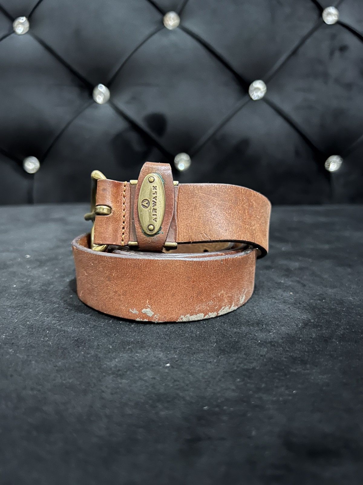 Airwalk Airwalk Leather Buckle Belt Size ONE SIZE - 2 Thumbnail