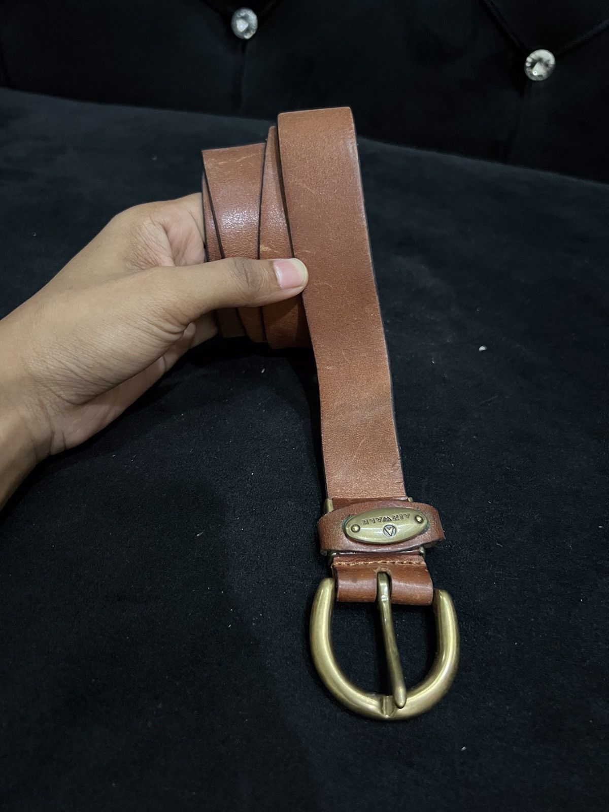 Airwalk Airwalk Leather Buckle Belt Size ONE SIZE - 4 Thumbnail