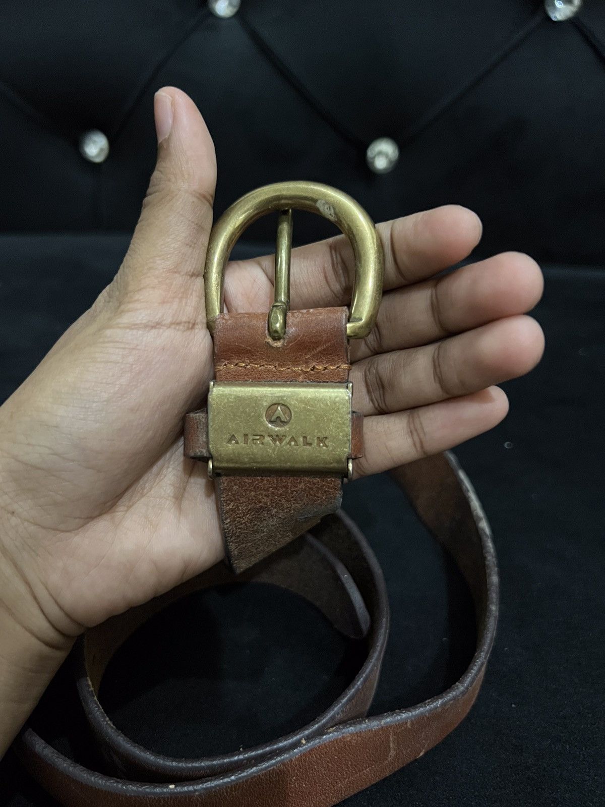 Airwalk Airwalk Leather Buckle Belt Size ONE SIZE - 6 Thumbnail