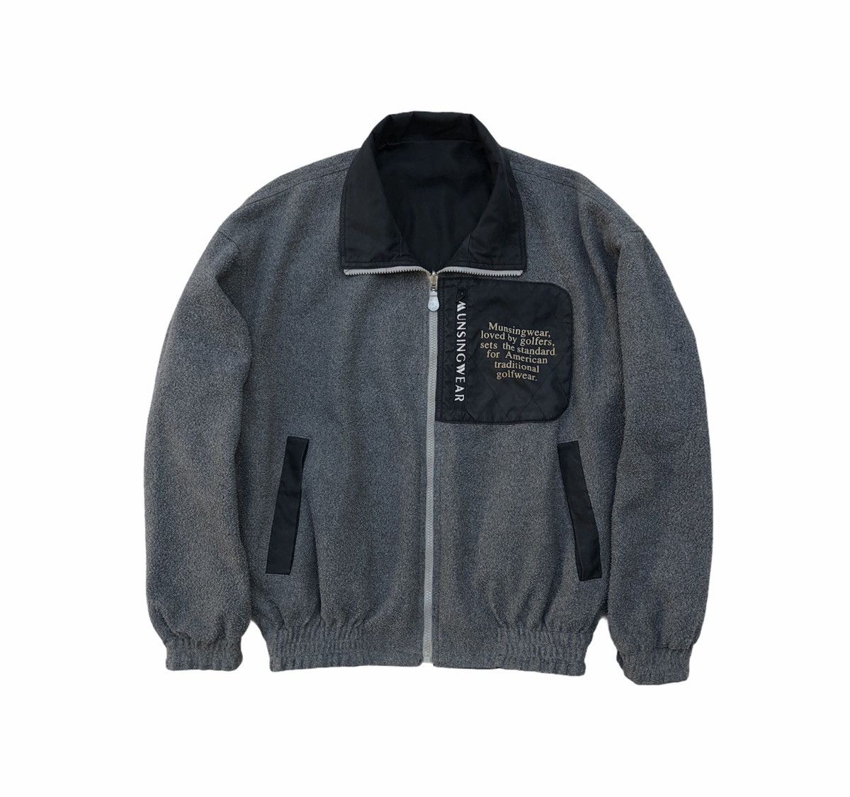 Vintage Munsingwear Grand Slam Reversible Fleece Jacket