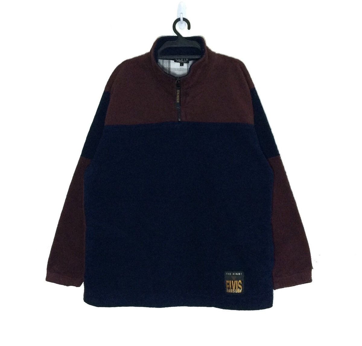 The King ELVIS PRESLEY Fleece Pullover Half Zipper Jacket