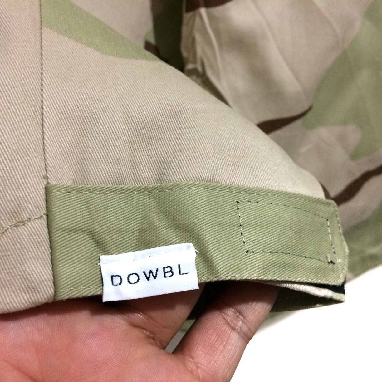 Japanese Brand Rare DOWBL TOKYO half Zipper Hoodie Anorak Jacket Camo Biege Size US M / EU 48-50 / 2 - 8 Thumbnail