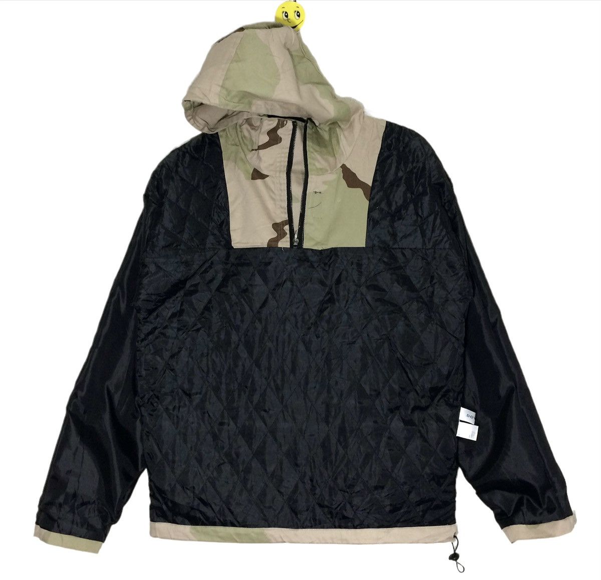 Japanese Brand Rare DOWBL TOKYO half Zipper Hoodie Anorak Jacket Camo Biege Size US M / EU 48-50 / 2 - 9 Thumbnail