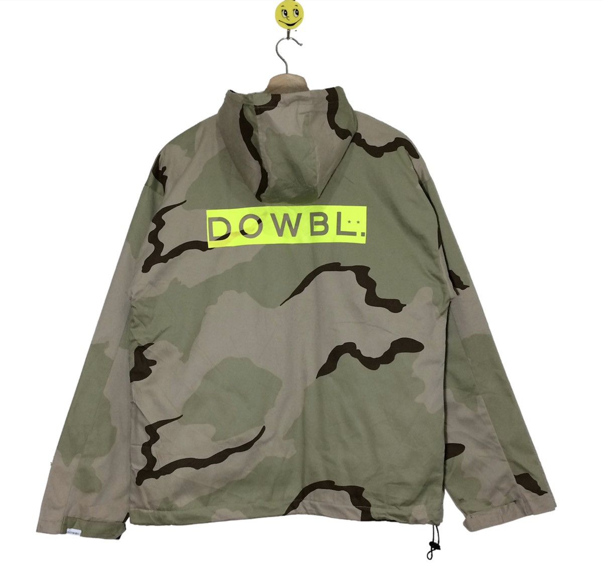 Japanese Brand Rare DOWBL TOKYO half Zipper Hoodie Anorak Jacket Camo Biege Size US M / EU 48-50 / 2 - 7 Thumbnail